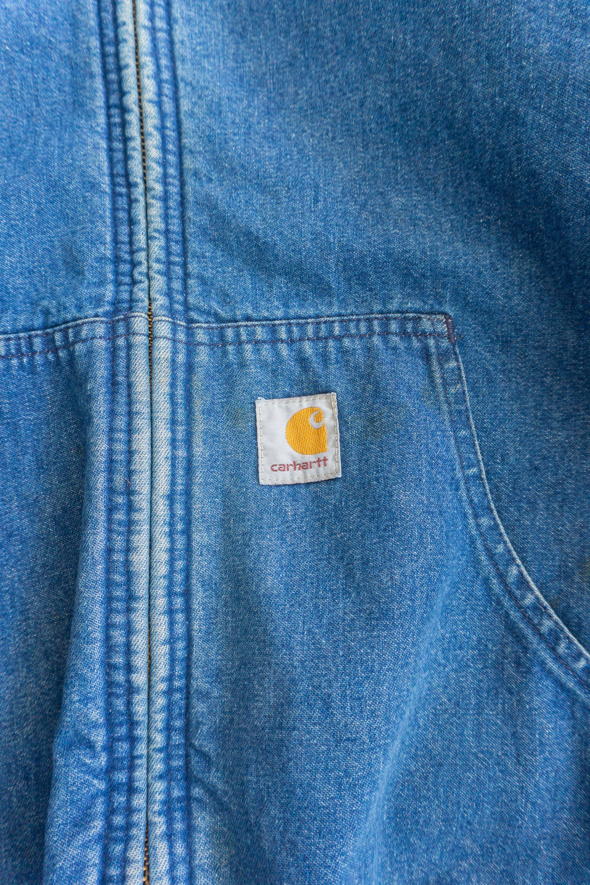 (S) 90’S VINTAGE CARHARTT DENIM ACTIVE JACKET