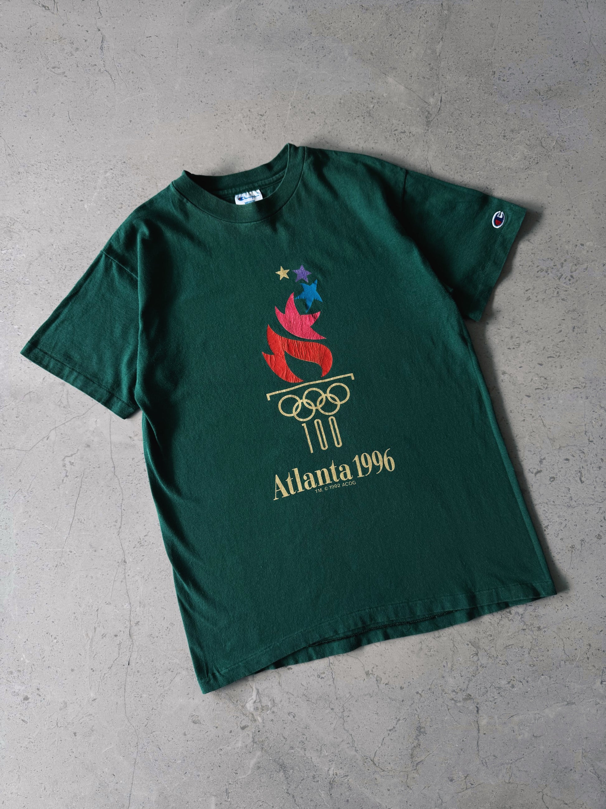 (M) 90’S VINTAGE CHAMPION ATLANTA 1996 OLYMPIC GAMES TEE