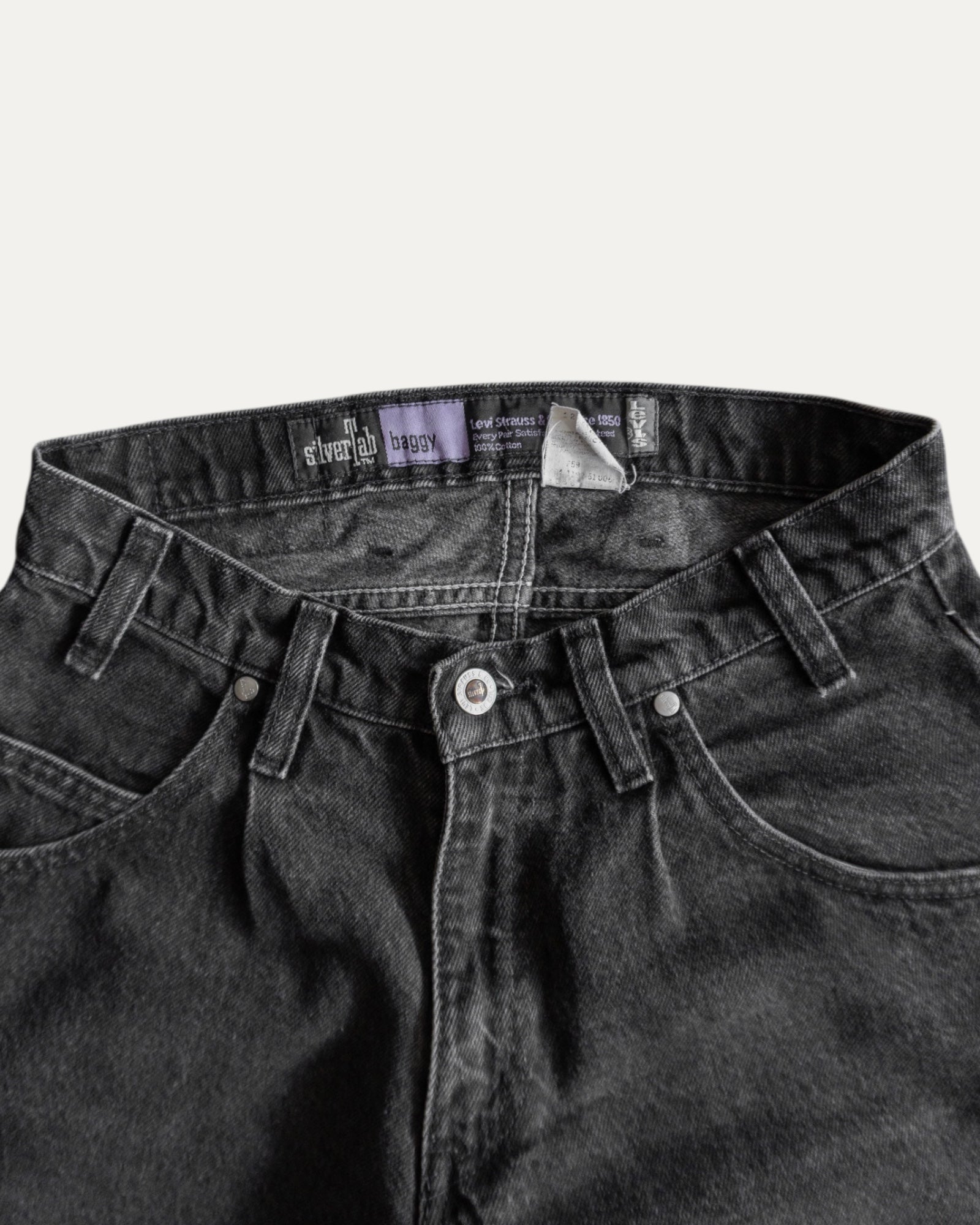 VINTAGE LEVIS SILVER TAB FADED PANTS - 28