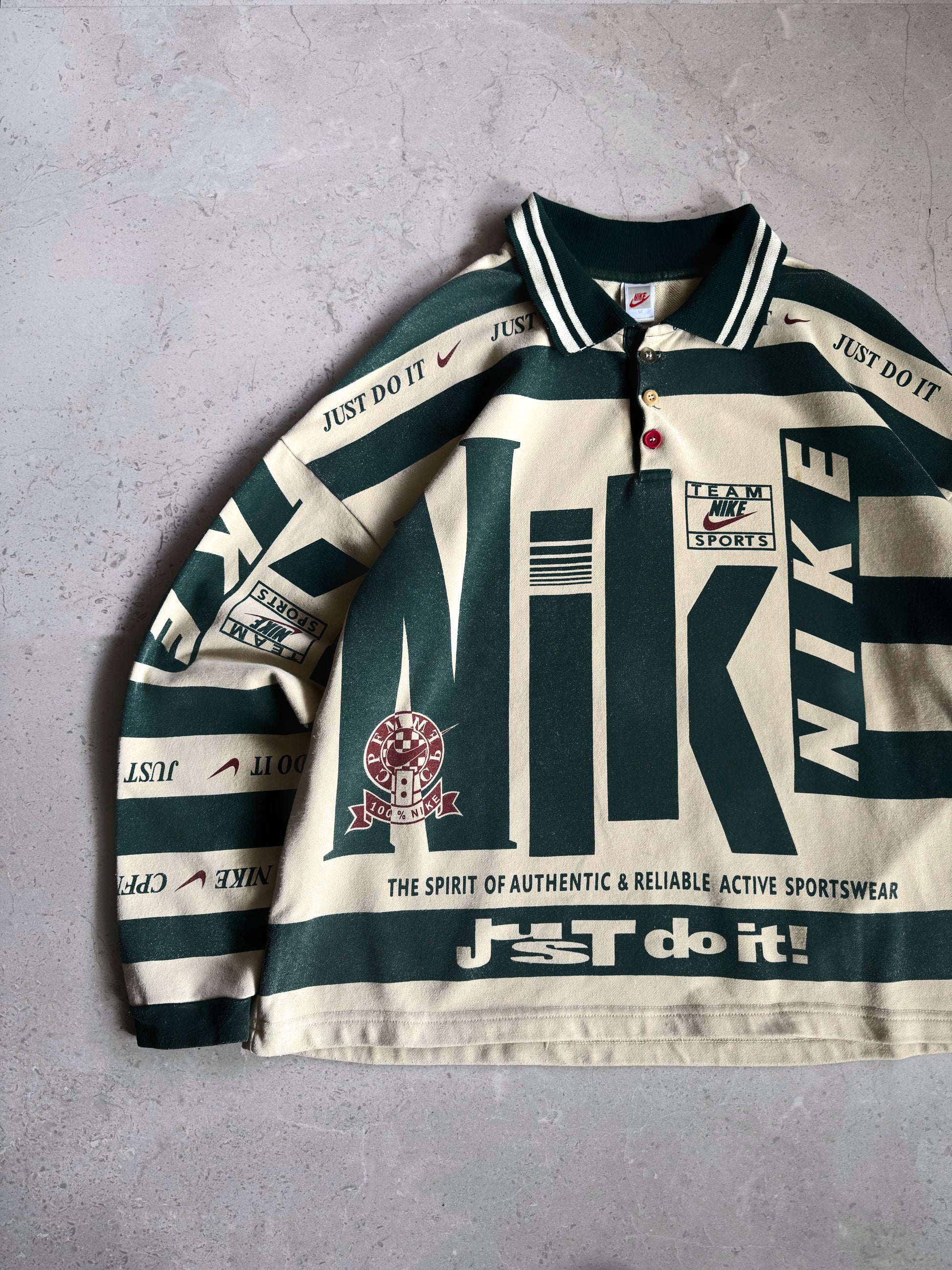 (M) NIKE X CACTUS PLANT FLEA MARKET LONG SLEEVE POLO