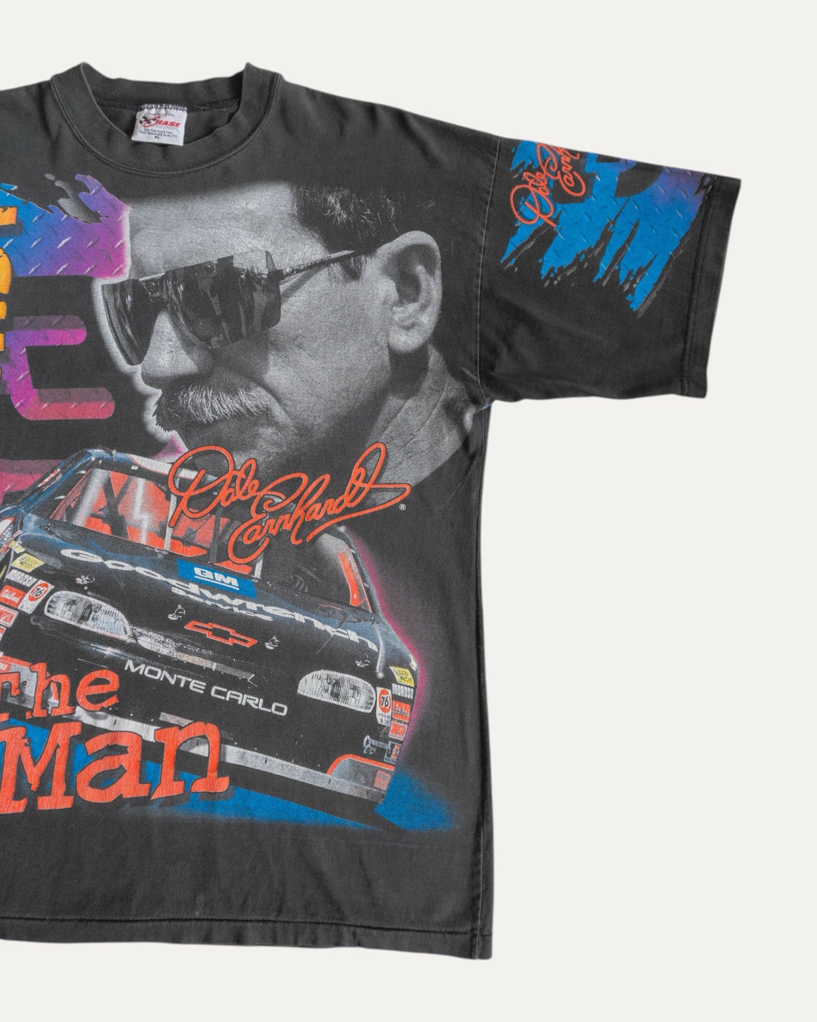 (XL) 90’S VINTAGE NASCAR DALE EARNHARDT AOP RACING TEE