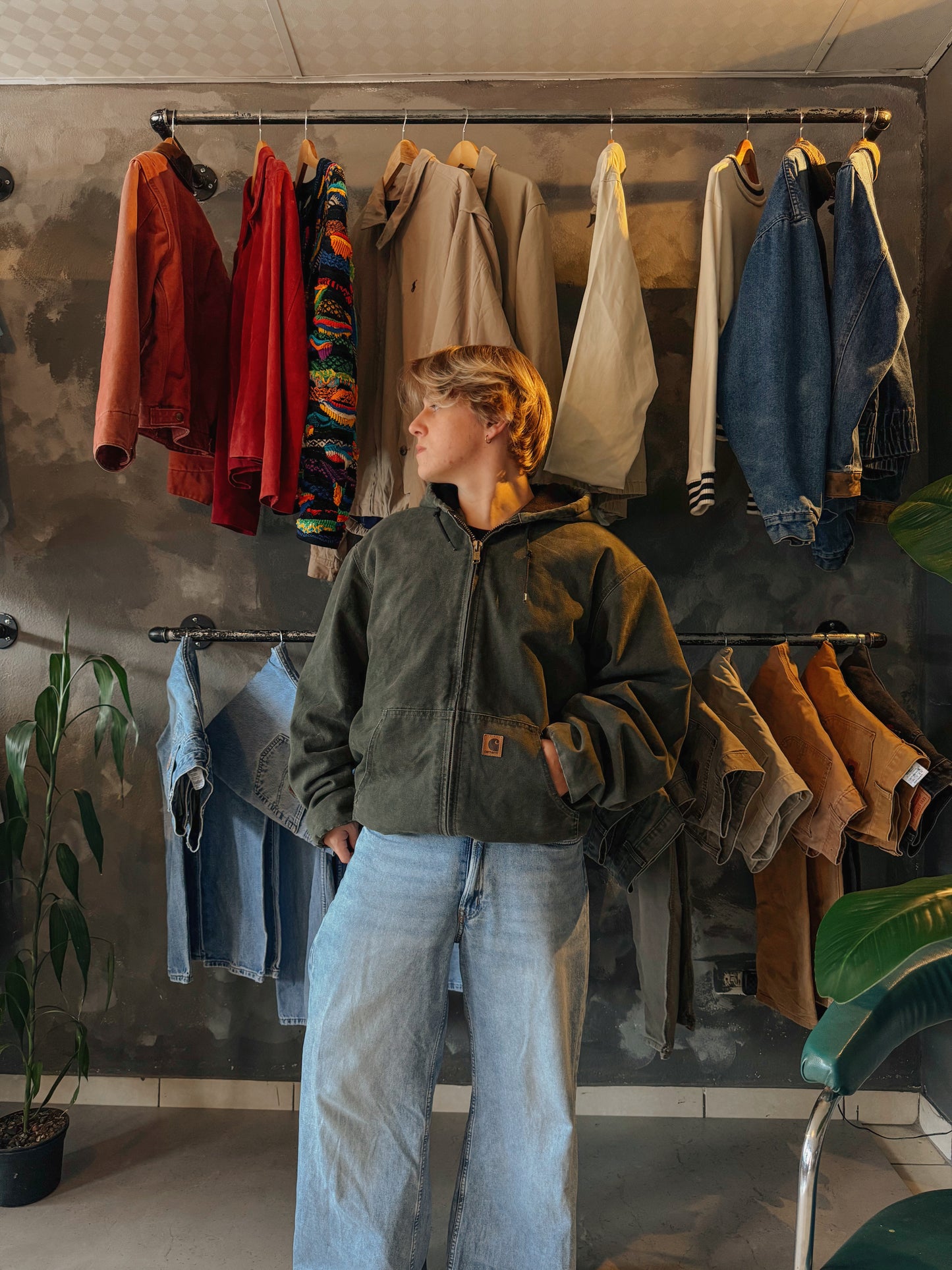 (XL) 90’S VINTAGE CARHARTT FADED ACTIVE JACKET