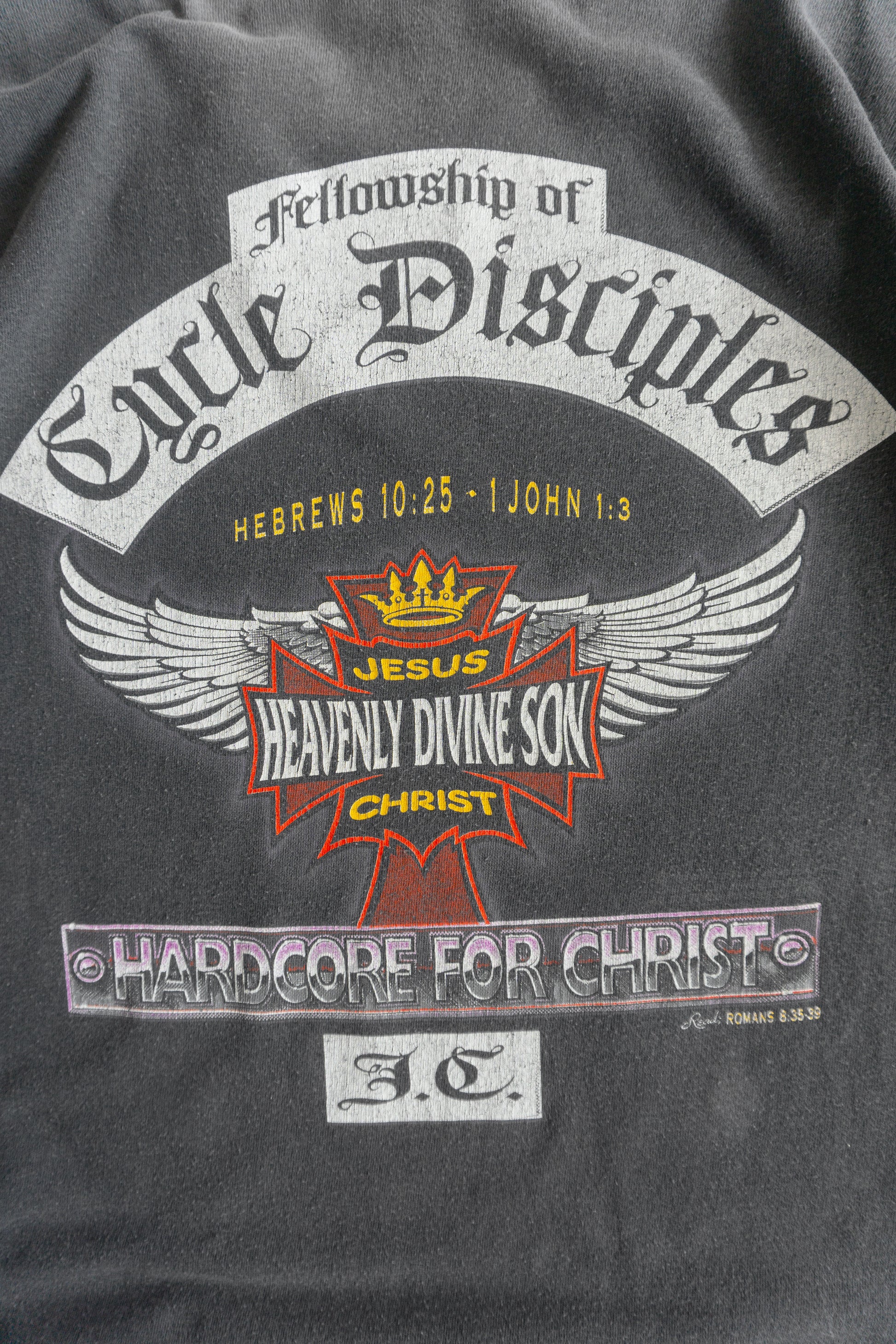 (L) 90’S VINTAGE RELIGIOUS HEAVENLY DIVINE SON FADED TEE