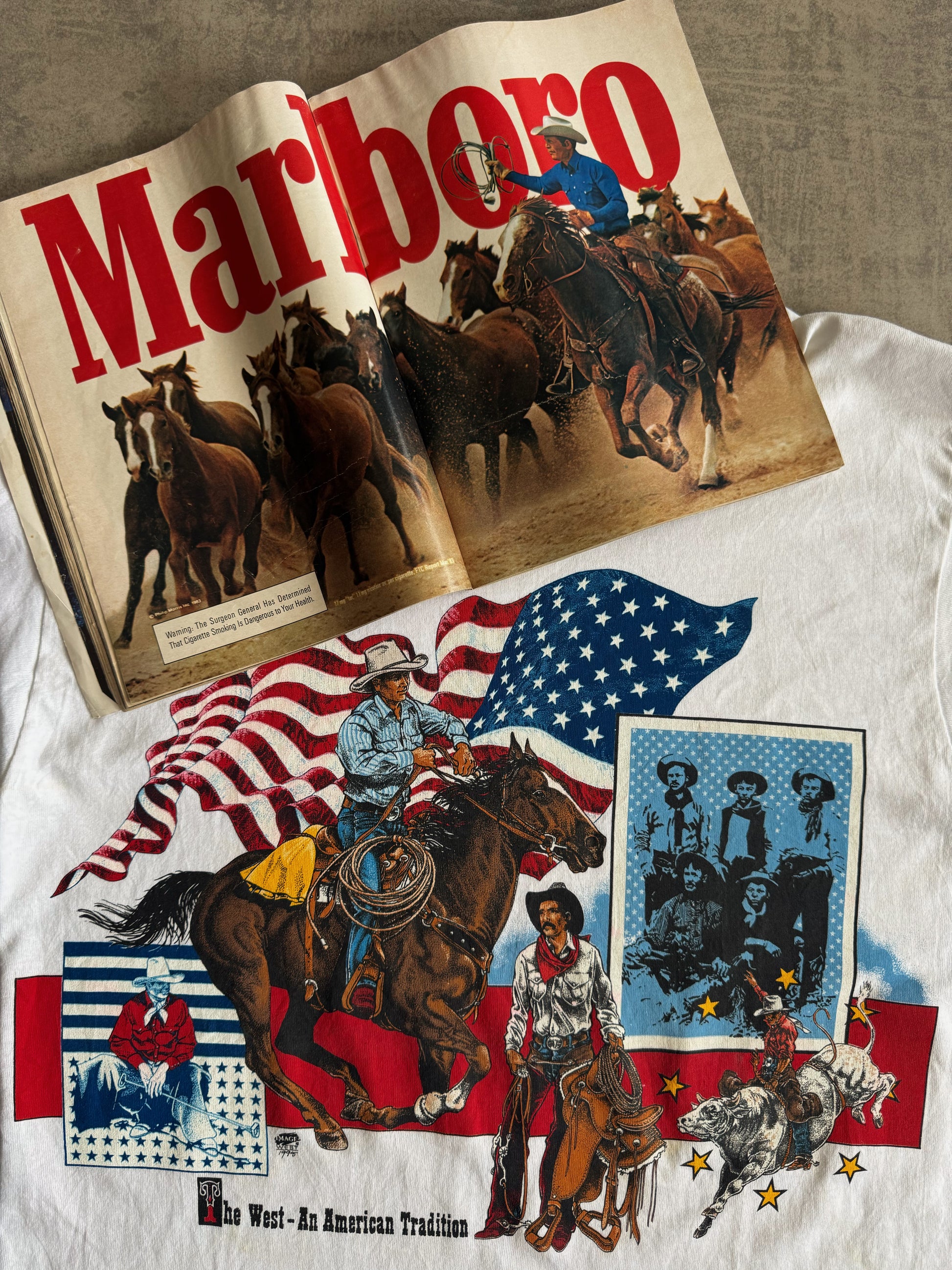 (L) 1990’S VINTAGE COWBOYS HORSE TEE