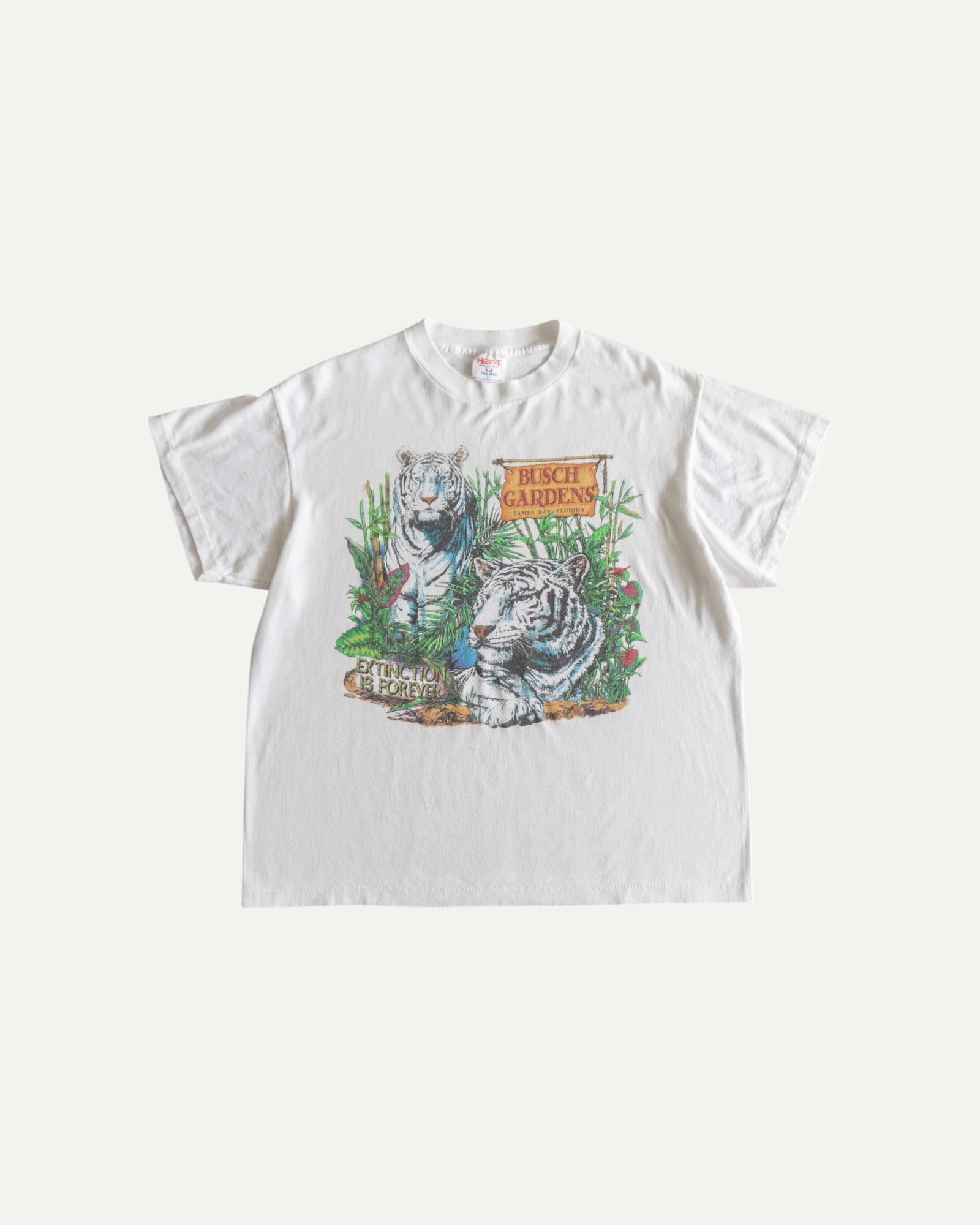 (BOXY M) 90’S VINTAGE BUSCH GARDENS ANIMAL ART TEE