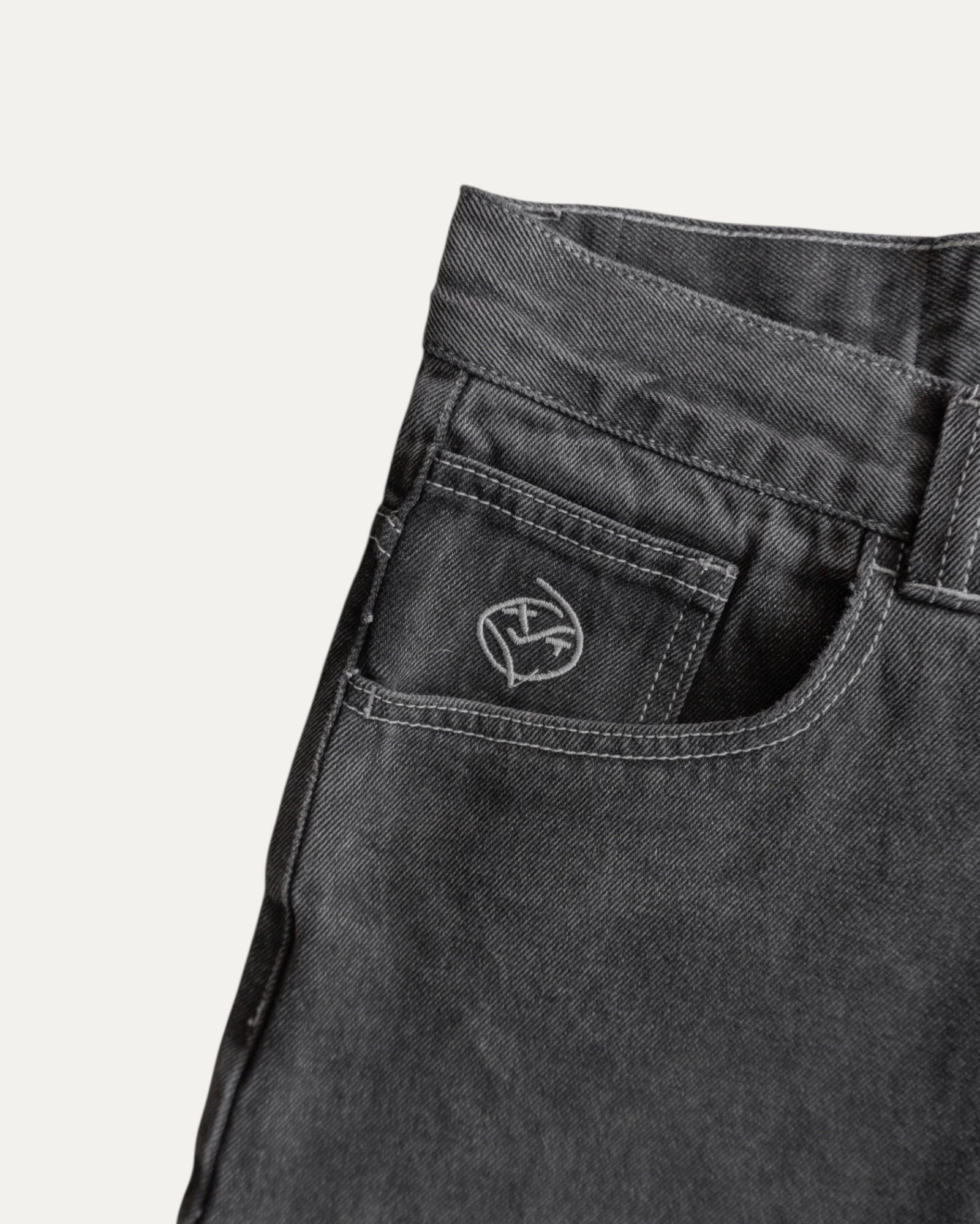 BIG BOY SILVER BLACK FADED PANTS - 30x34