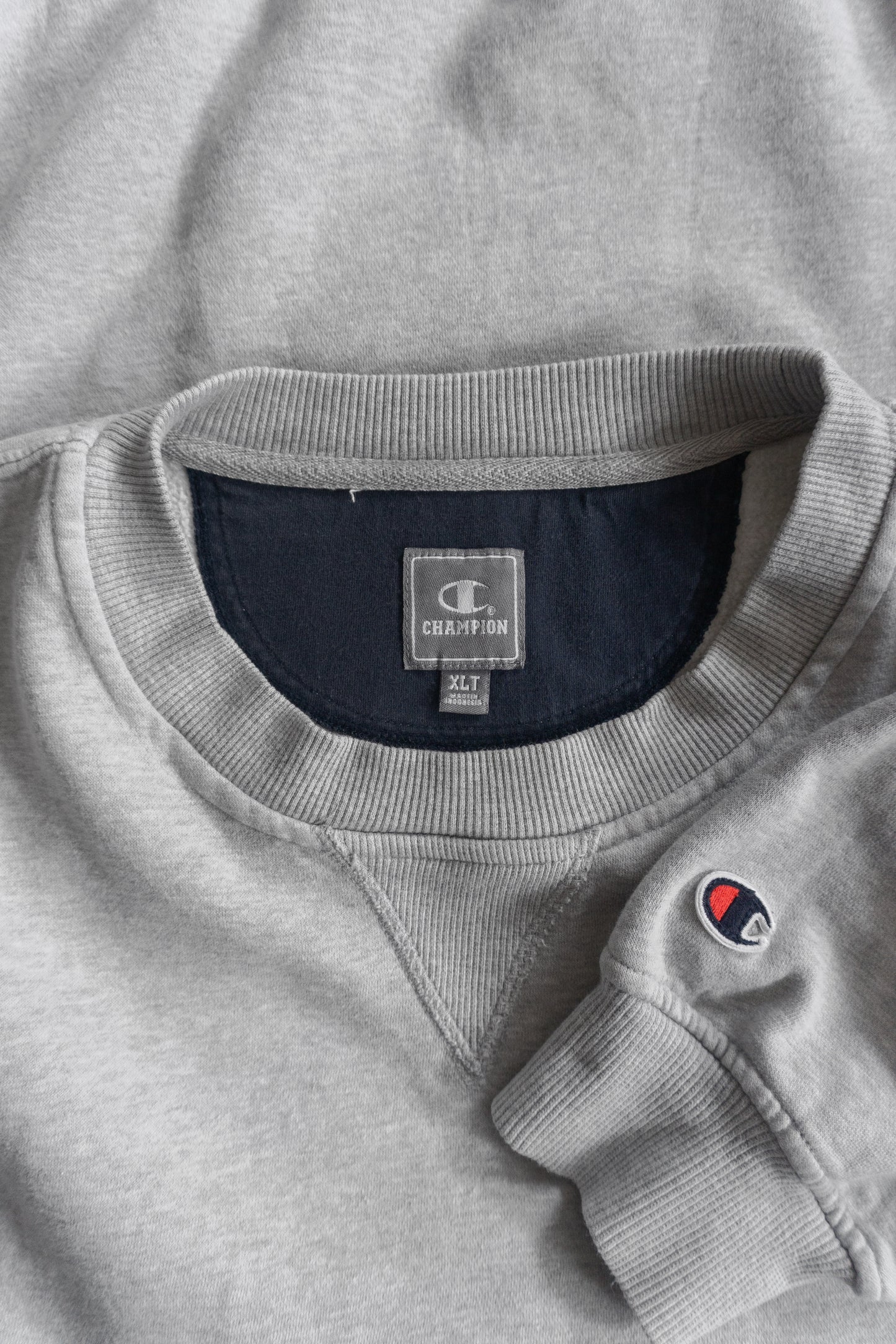 (XL) 90’S VINTAGE CHAMPION OXFORD GREY CREWNECK