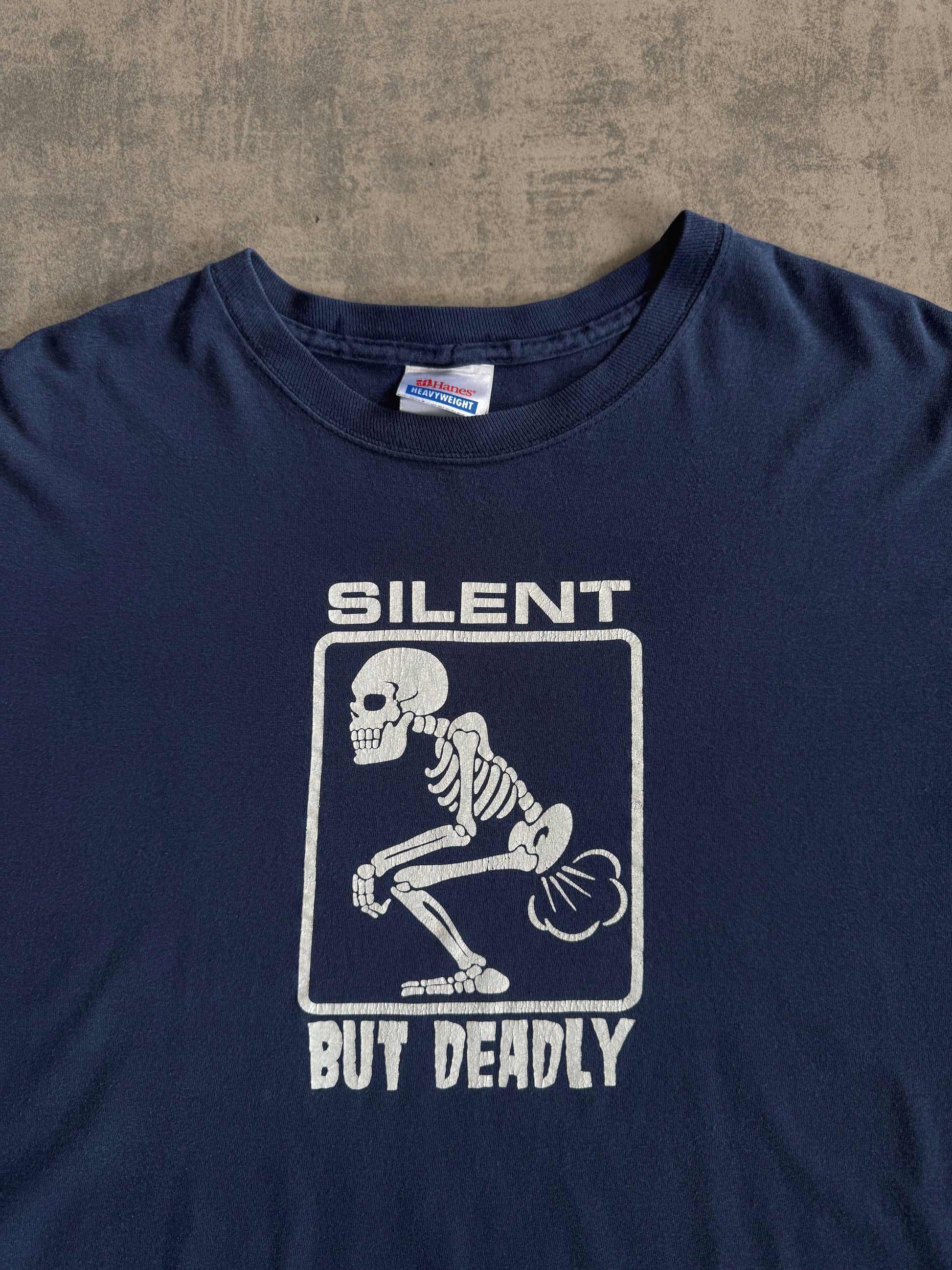 (FIT XL) 90’S VINTAGE “SILENT, BUT DEADLY” TEE