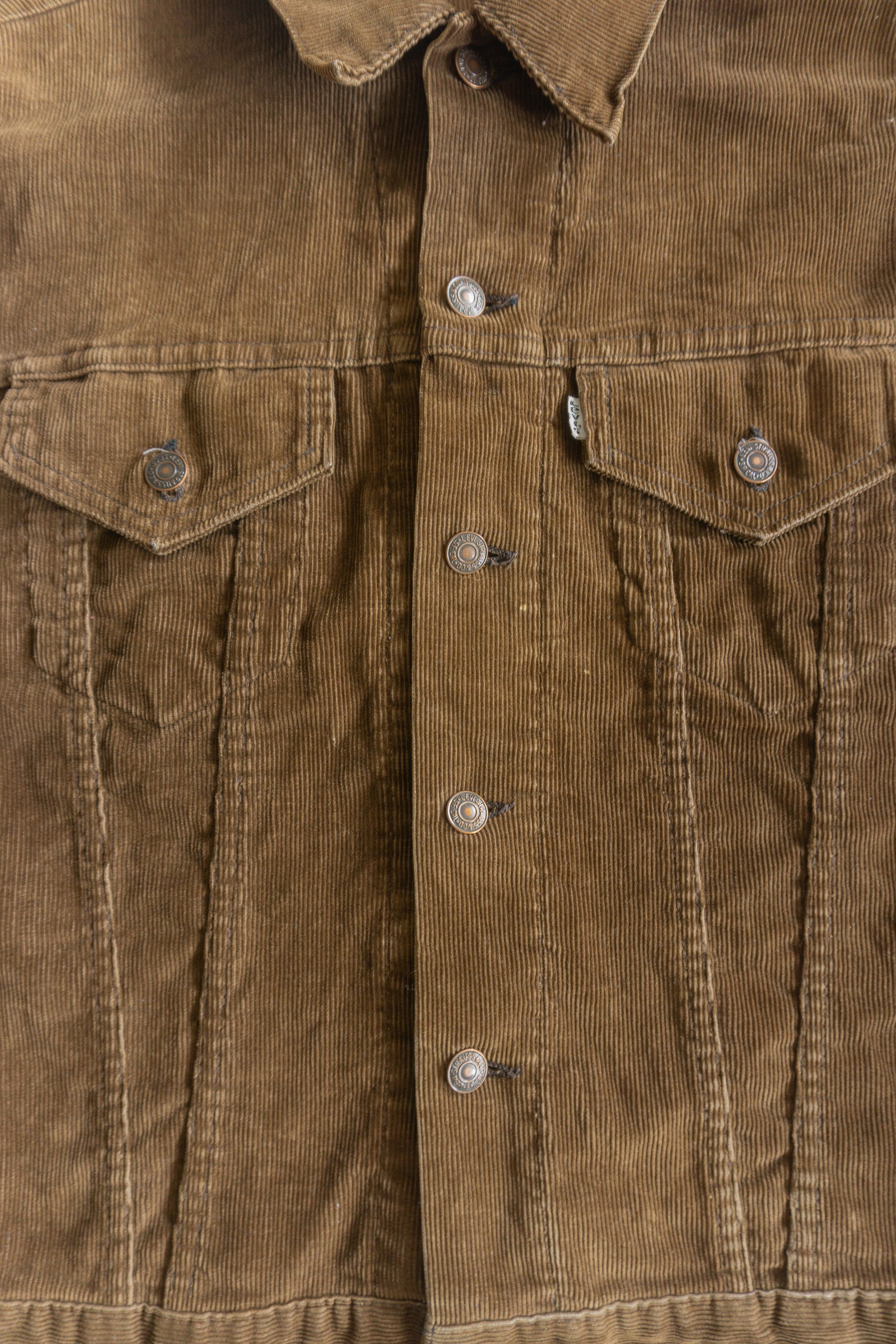 (M) 70’S VINTAGE LEVIS CORDUROY 7505 TYPE 3 TRUCKER JACKET
