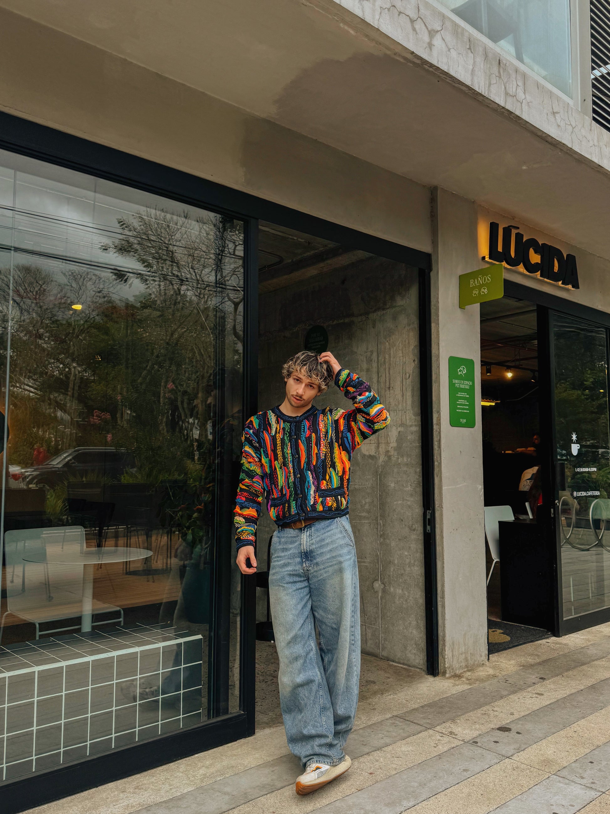 (S-M) 90’S VINTAGE COOGI CARDIGAN