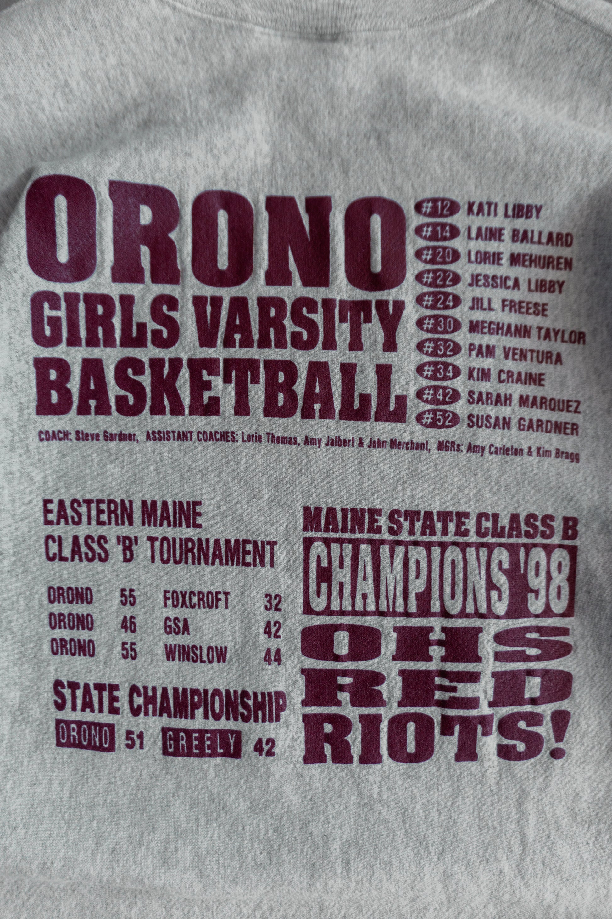 (BOXY L) 90’S VINTAGE MAINE STATE CHAMPIONS CREWNECK