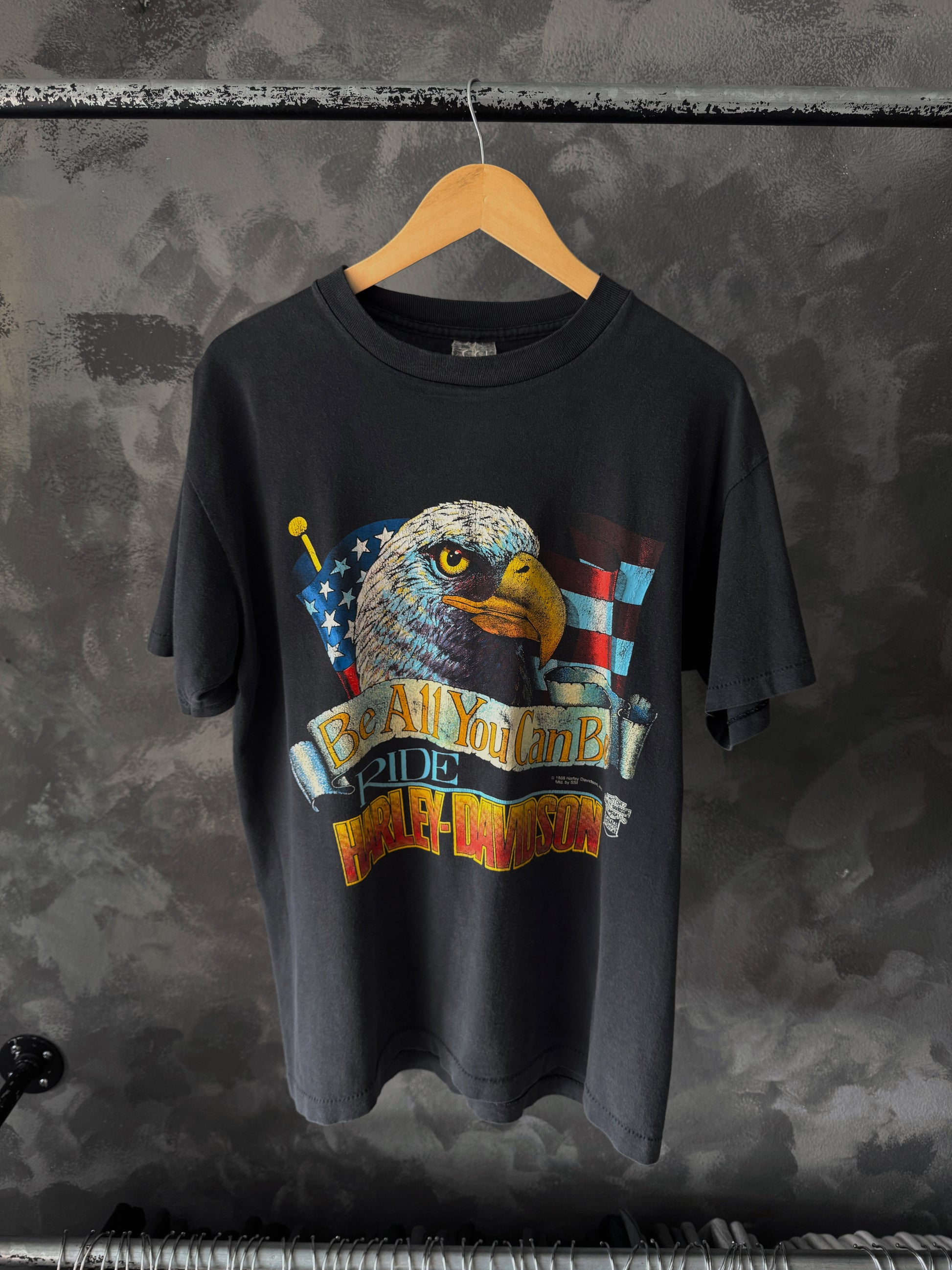(L) 80’S VINTAGE HARLEY DAVIDSON FREEDOM RIDER TEE