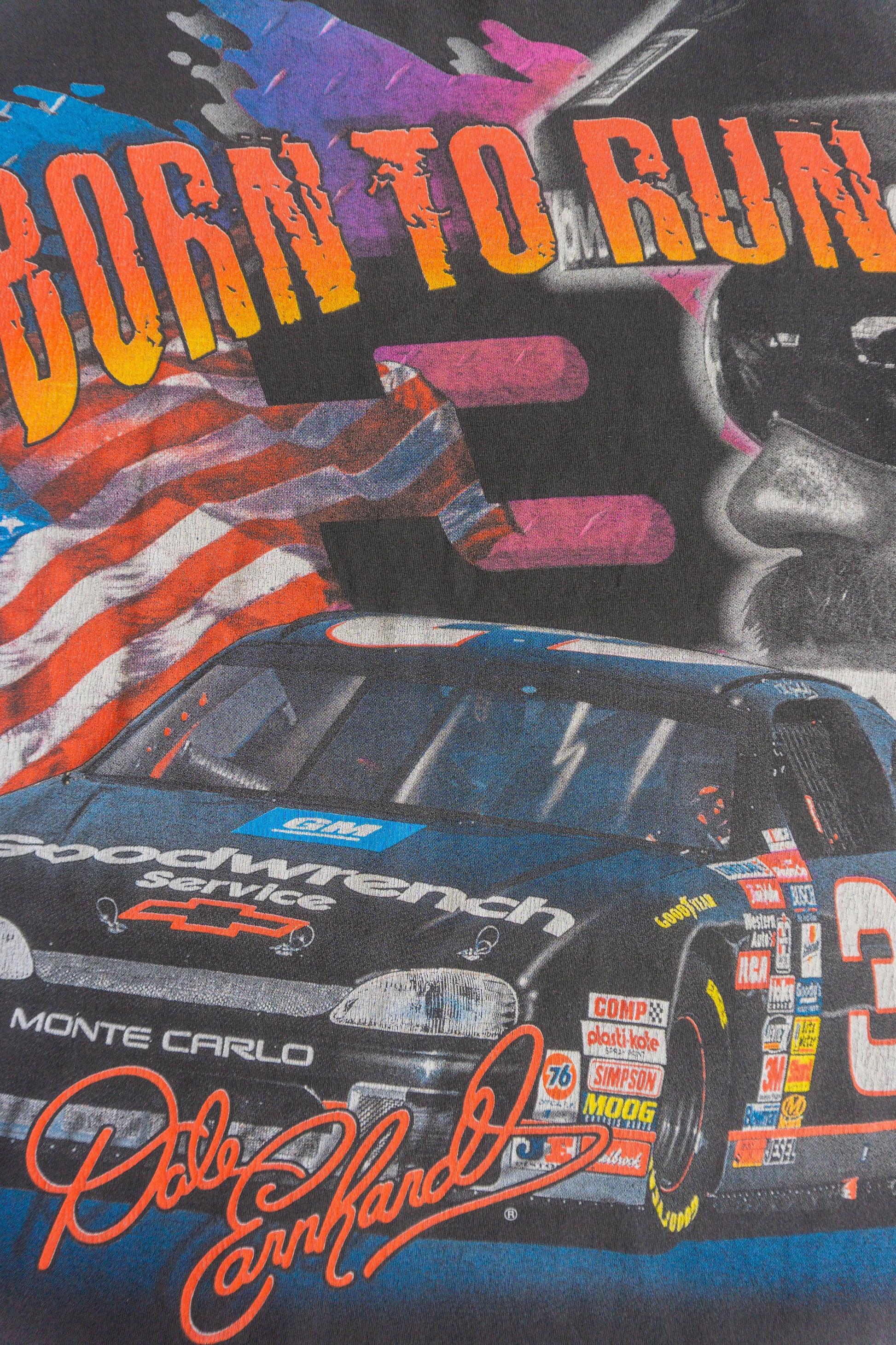 (XL) 90’S VINTAGE NASCAR DALE EARNHARDT AOP RACING TEE