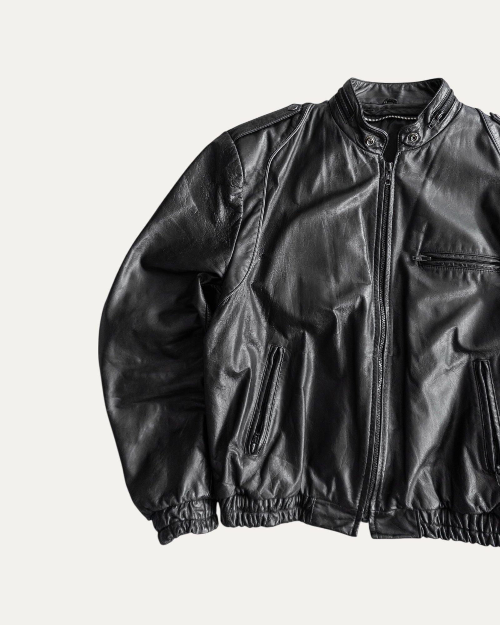 (M) VINTAGE AMAZING BOMBER FLYER LEATHER JACKET