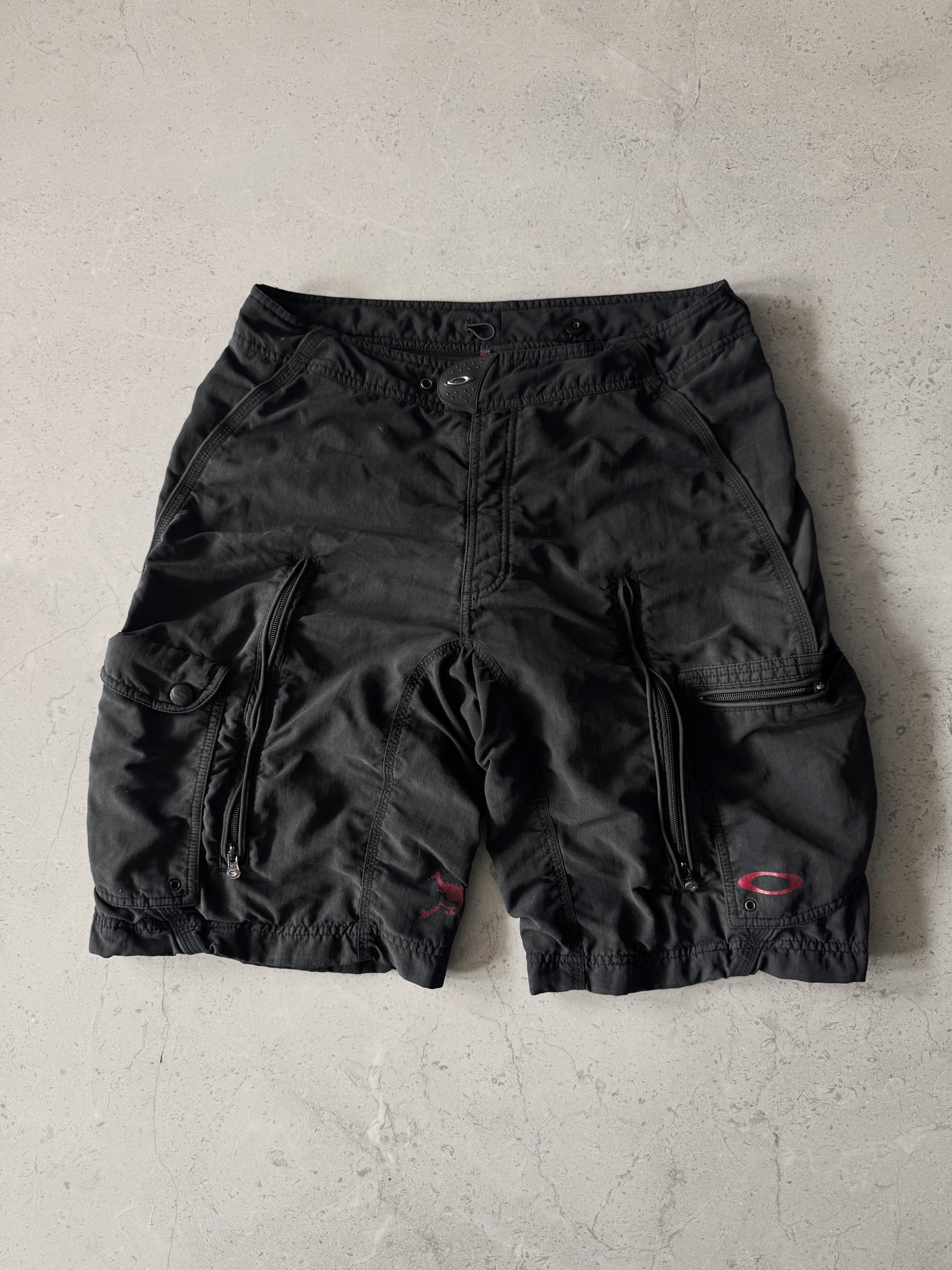 90’S VINTAGE AMAZING OAKLEY SKULL CARGO SHORT - 34