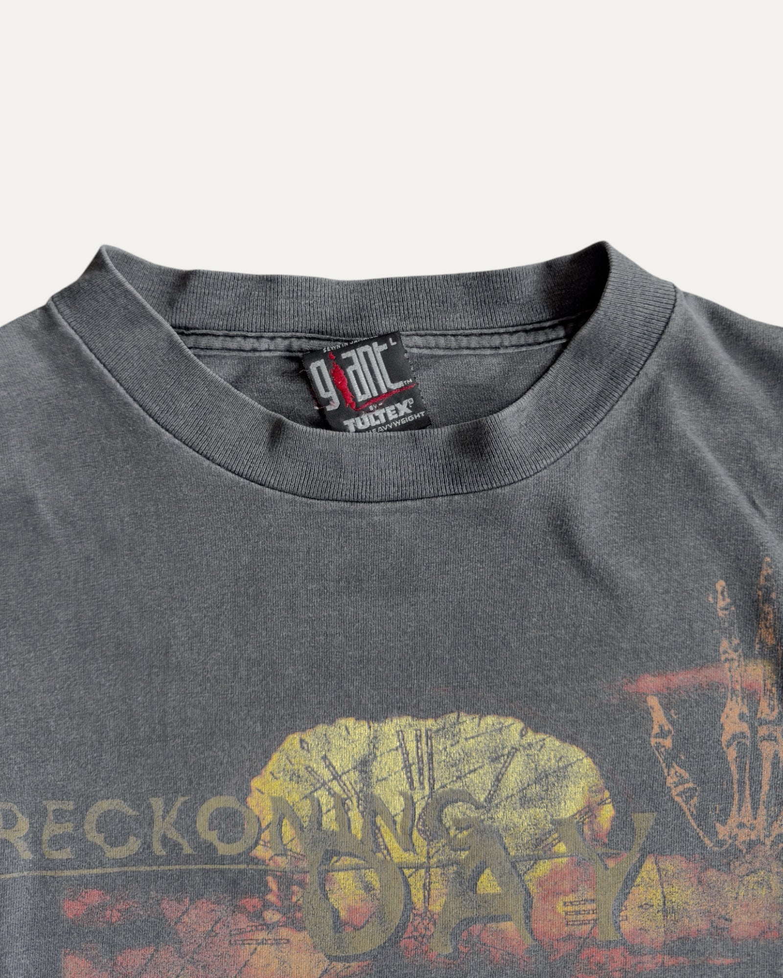 (BOXY M) 1995 VINTAGE MEGADETH RECKONING DAY NORTH FADED TEE