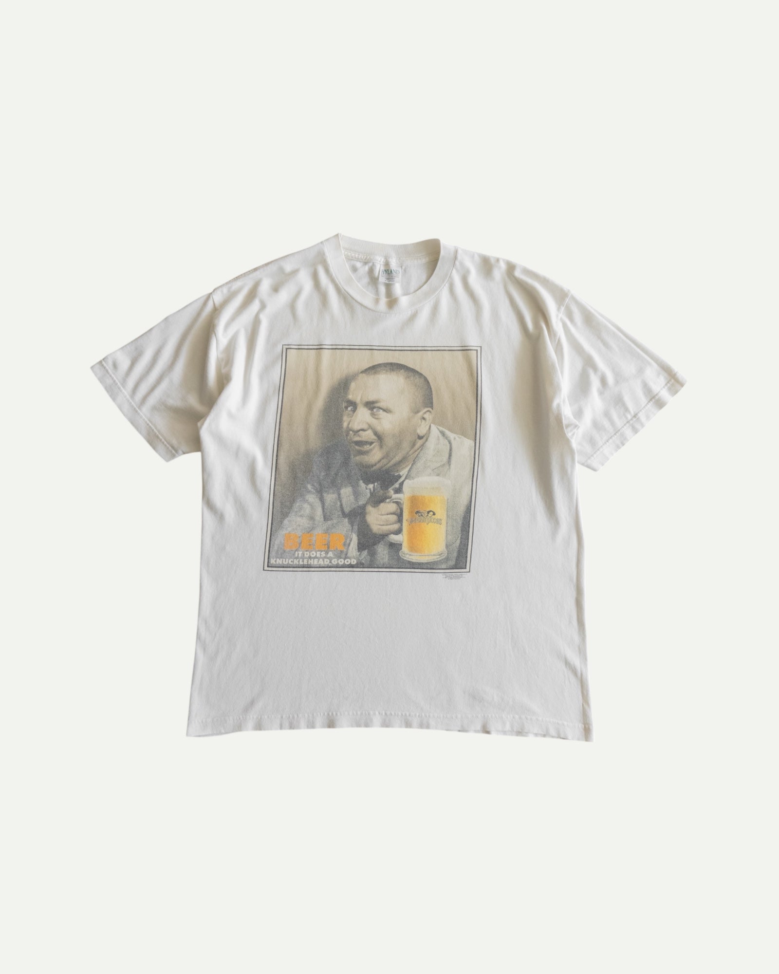 (XL) 1997 VINTAGE THREE STOOGES BEER TEE