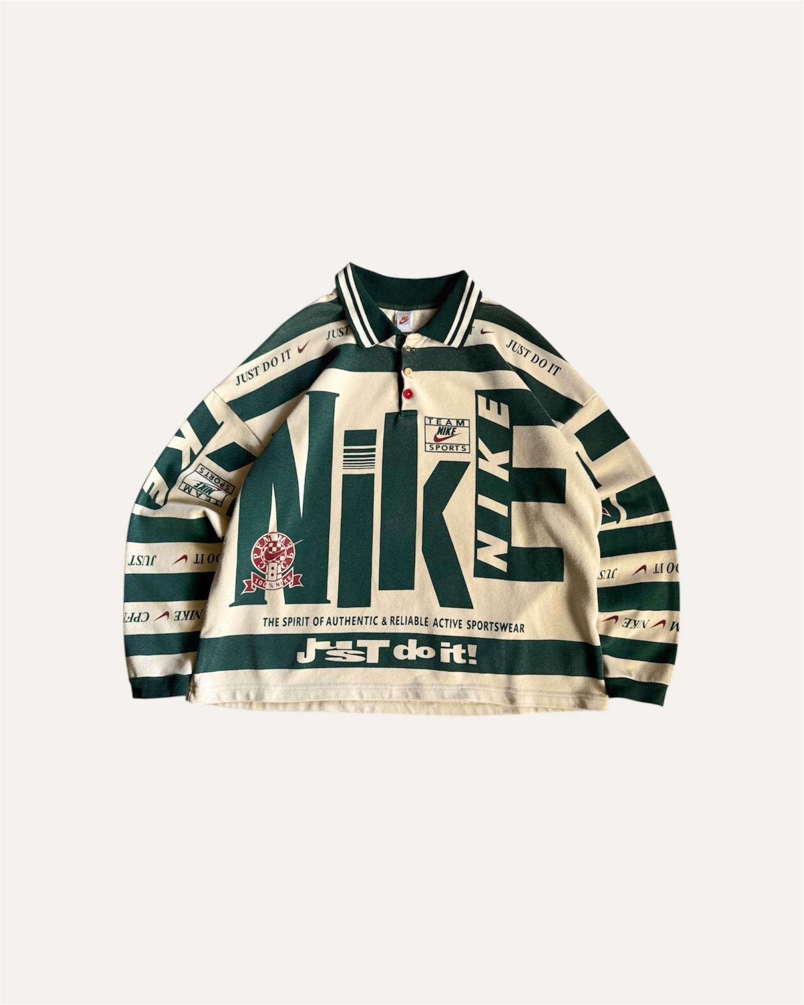 (M) NIKE X CACTUS PLANT FLEA MARKET LONG SLEEVE POLO