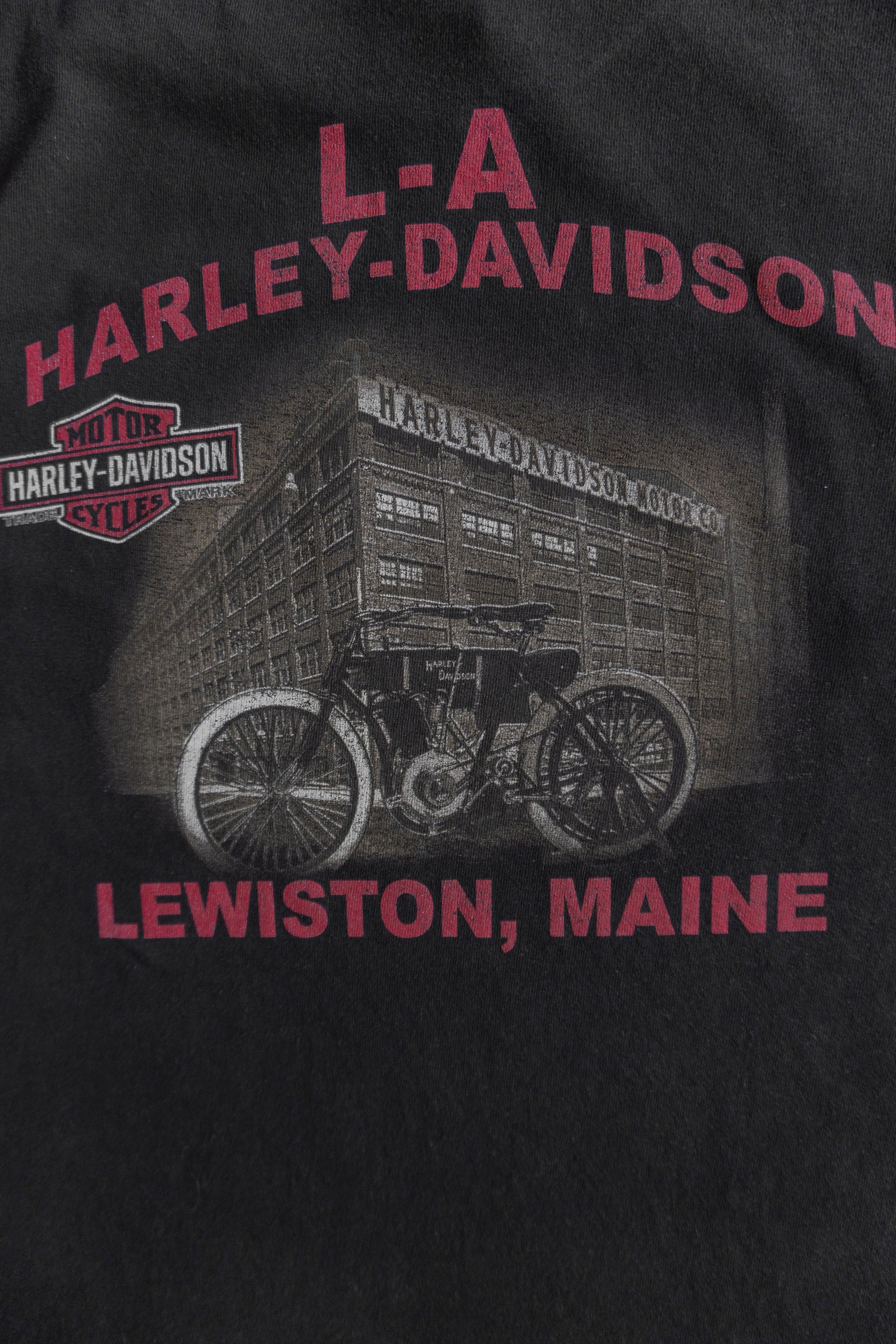 (L) HARLEY DAVIDSON LEWISTON, MAINE TEE