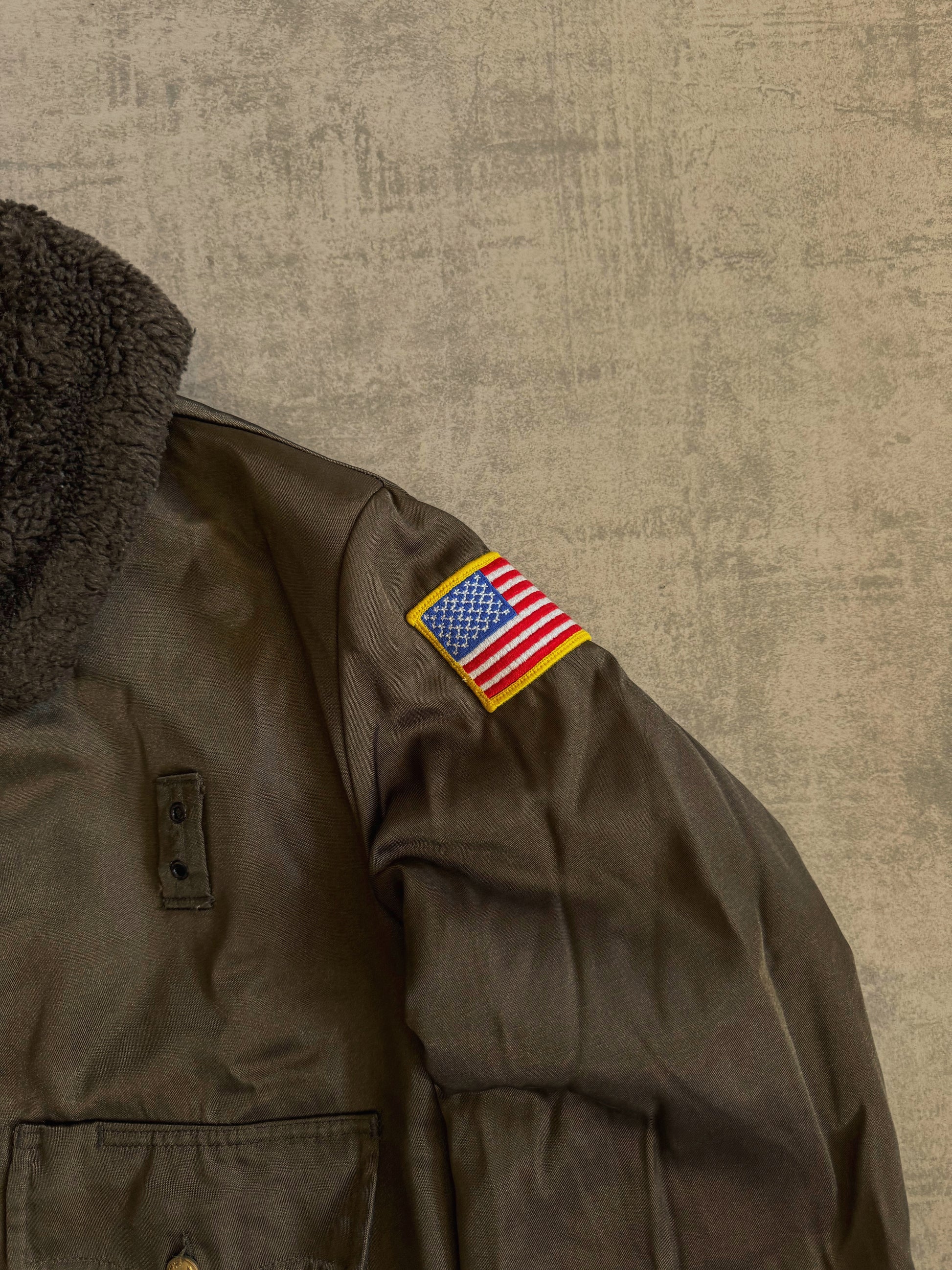 (M) 1960’S VINTAGE SÚPER CHIEF POLICE BOMBER AVIATION JACKET