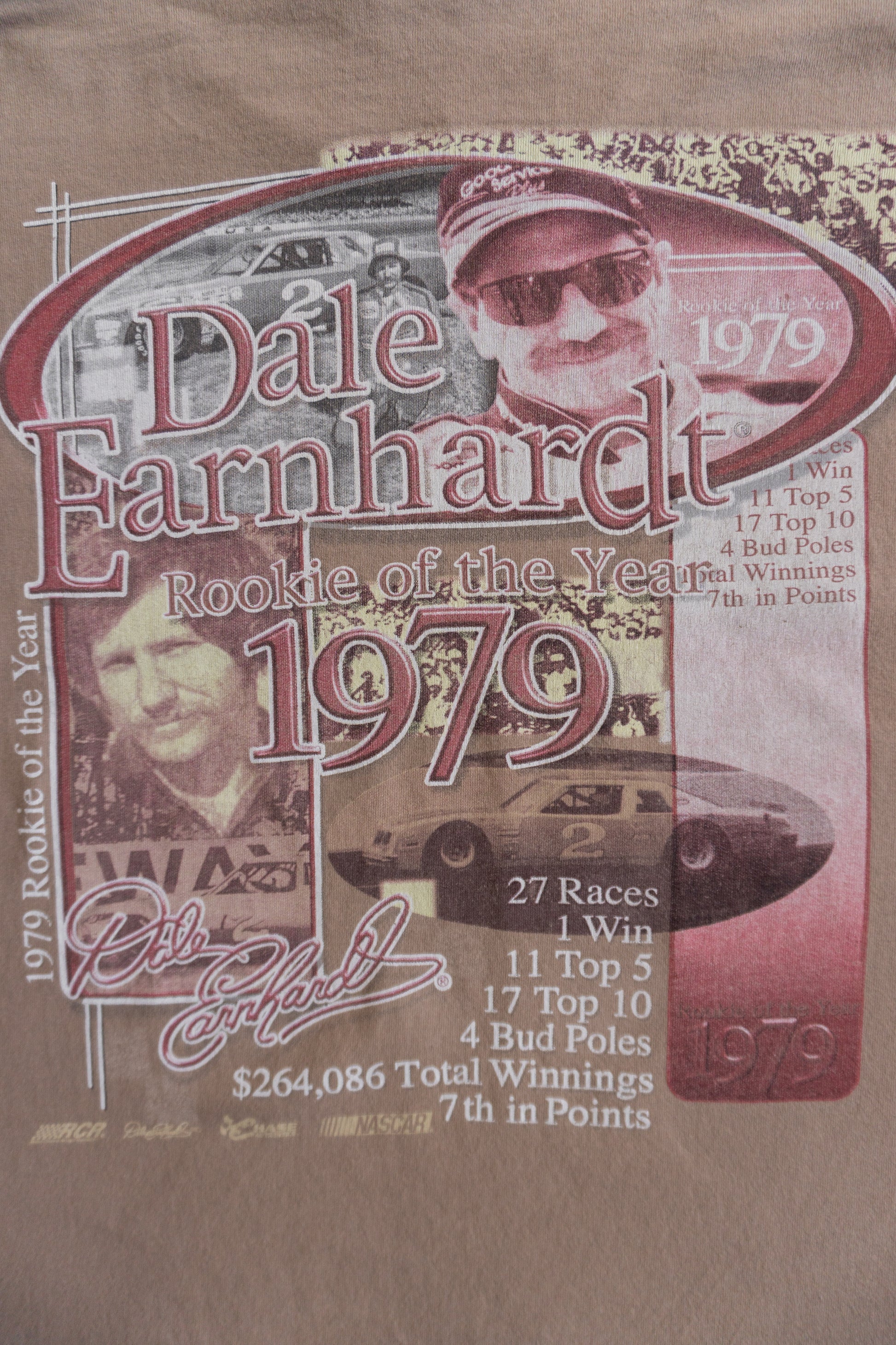 (L) VINTAGE NASCAR DALE EARNHARDT RACING TEE