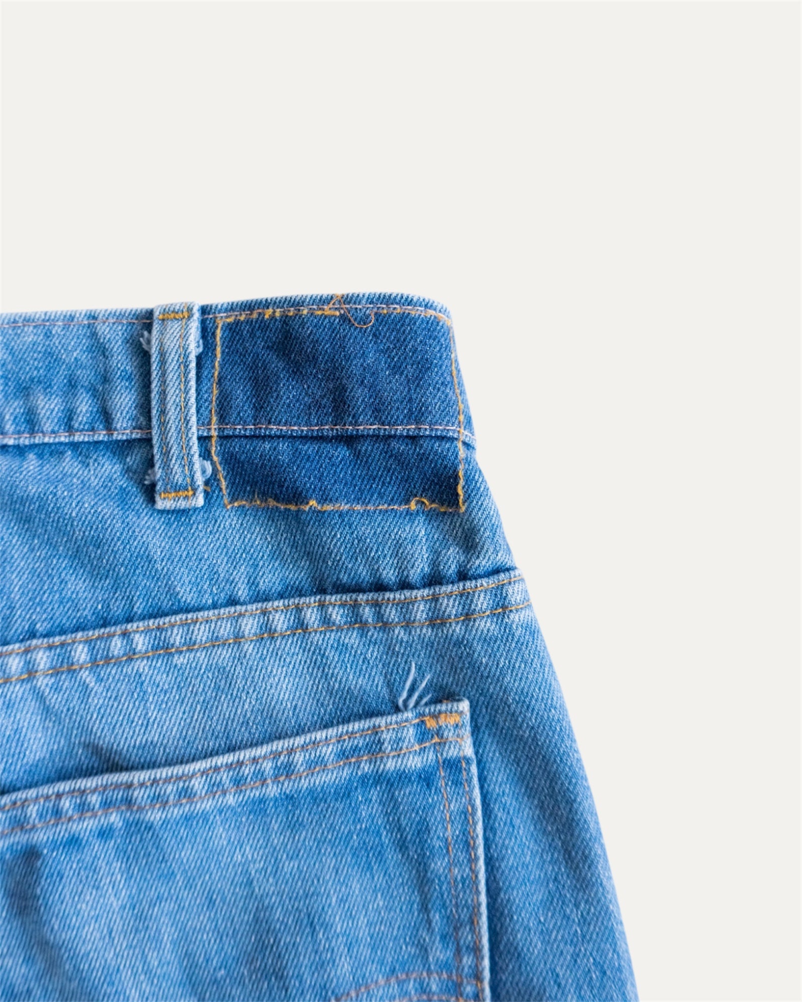 1970’S VINTAGE LEVIS TAB ORANGE DENIM COWBOY PANTS - 32x32