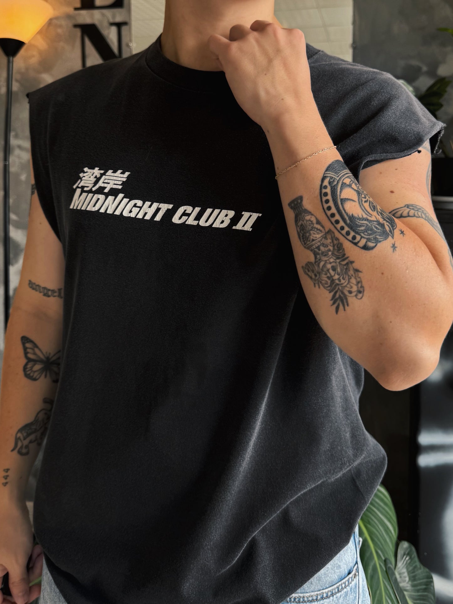 (L) VINTAGE MIDNIGHT CLUB FADED TANK TOP