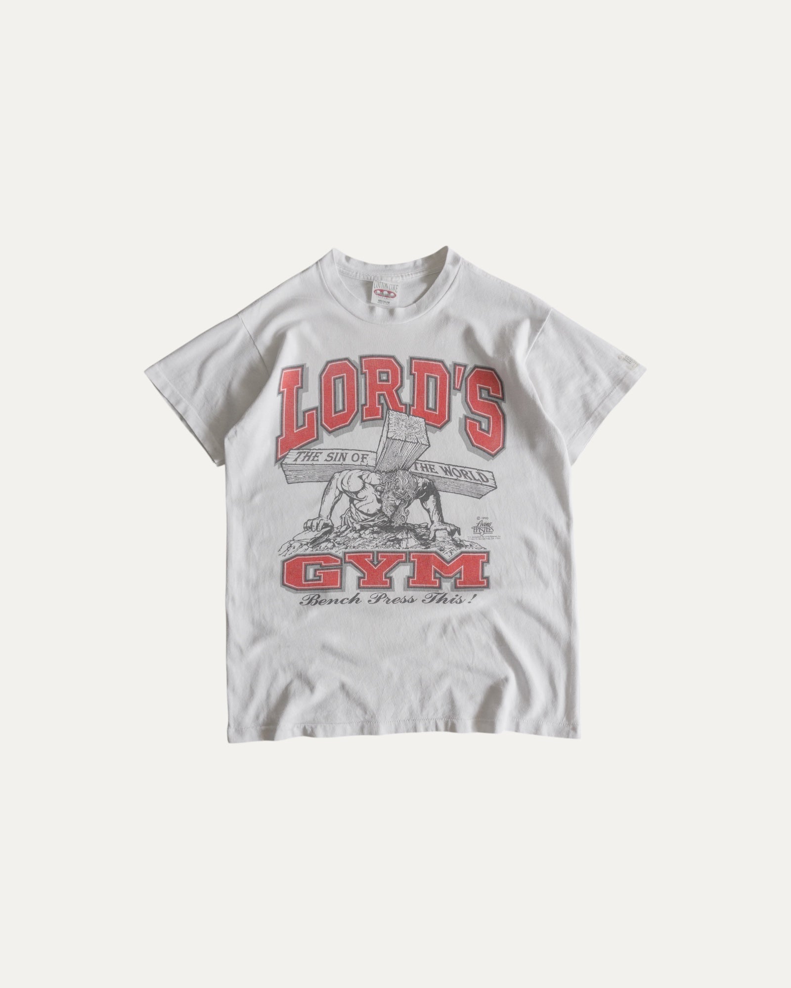 (M) 90’S VINTAGE LORD’S GYM JESÚS TEE