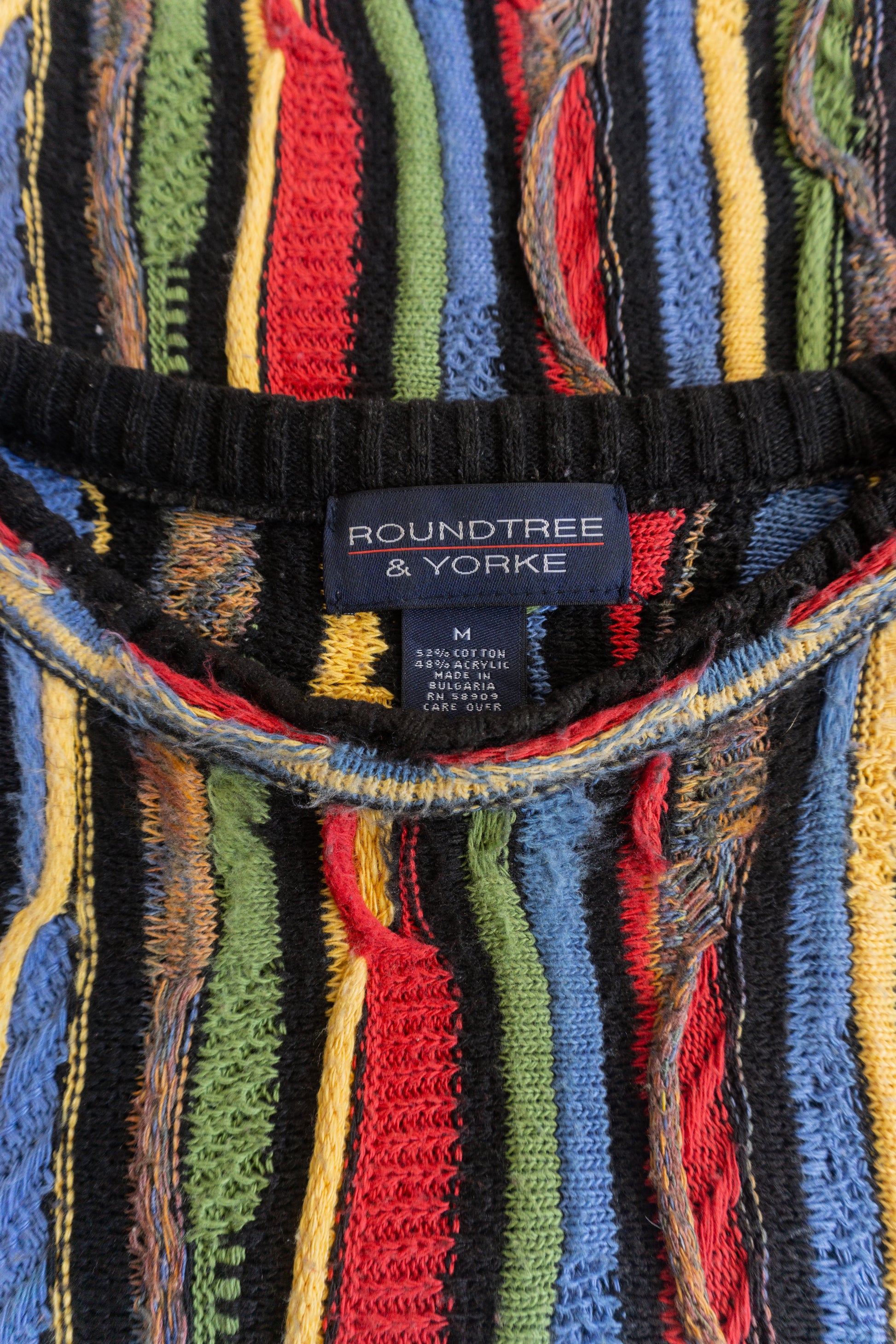 (M) 90’S VINTAGE ROUNDTREE TYPE COOGI SWEATER