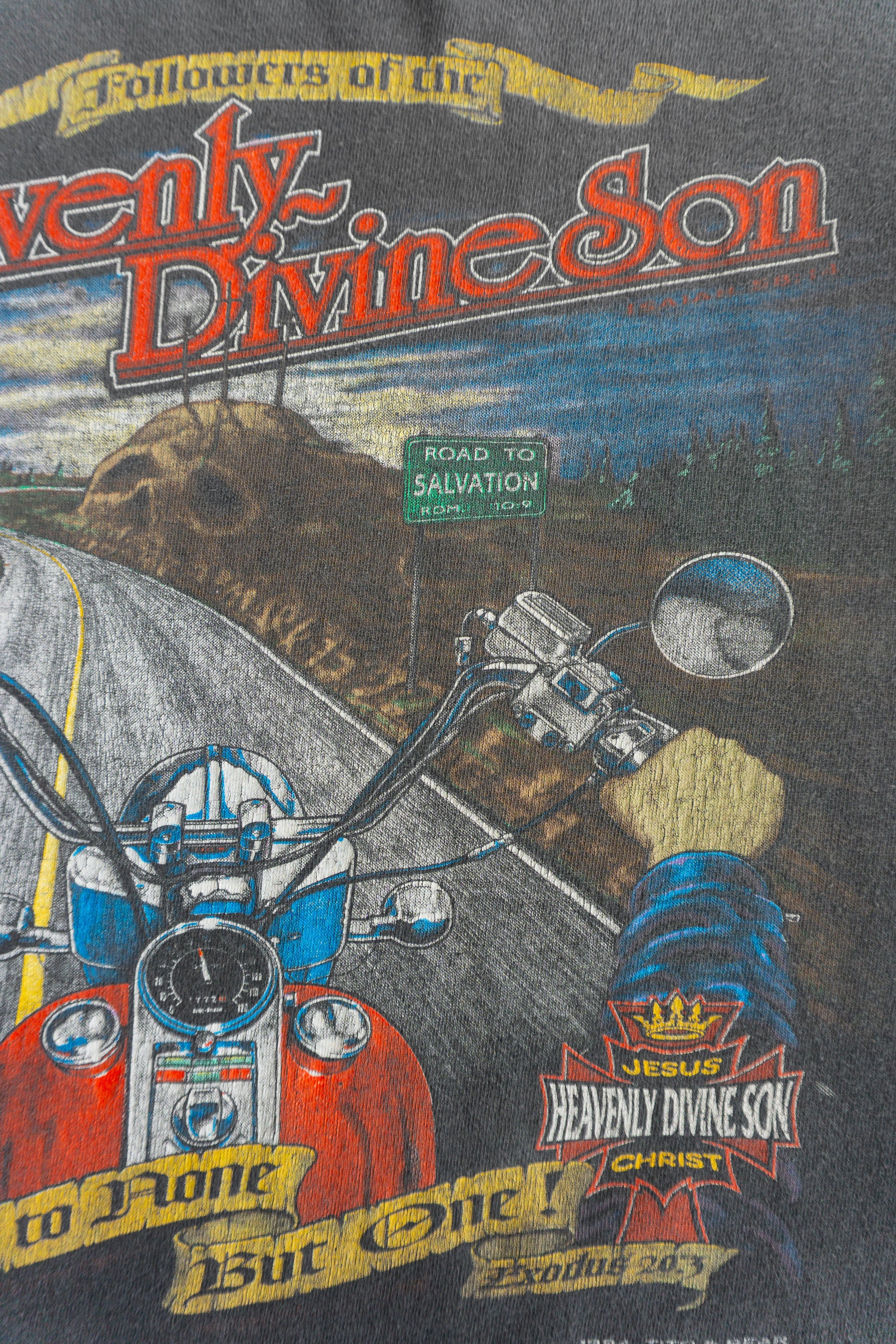 (L) 90’S VINTAGE RELIGIOUS HEAVENLY DIVINE SON FADED TEE