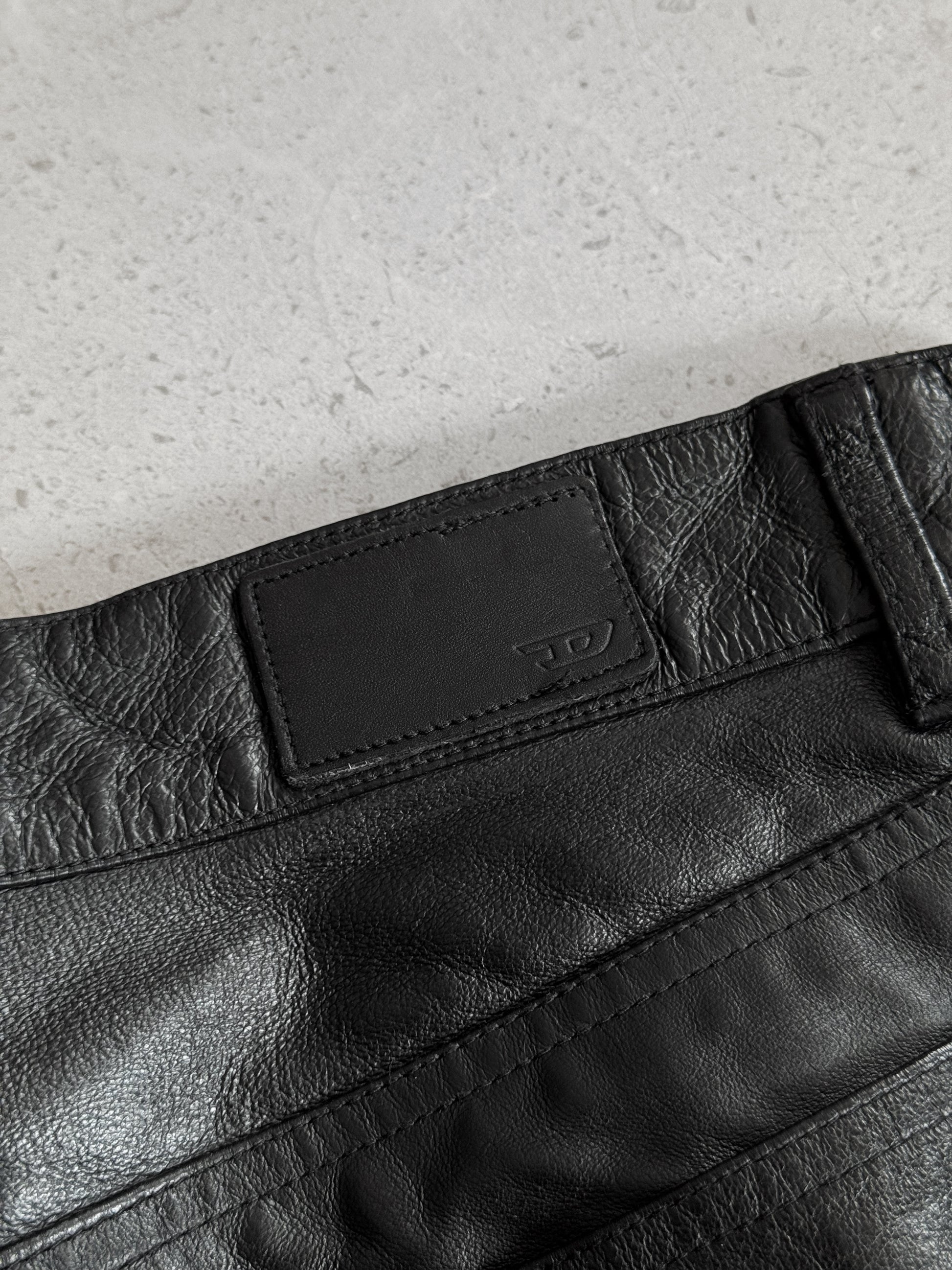 DIESEL LEATHER PANTS - 34x32
