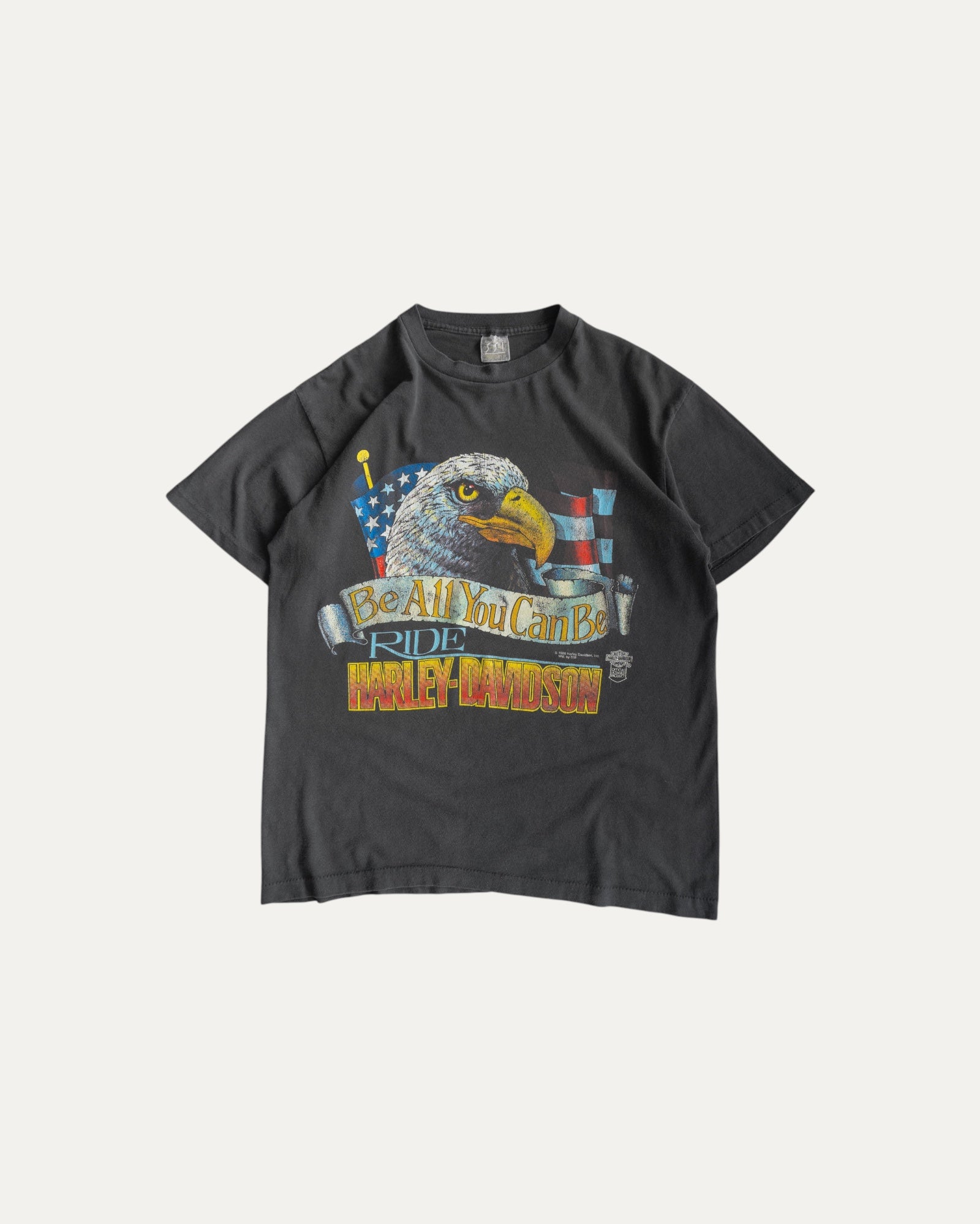 (L) 80’S VINTAGE HARLEY DAVIDSON FREEDOM RIDER TEE