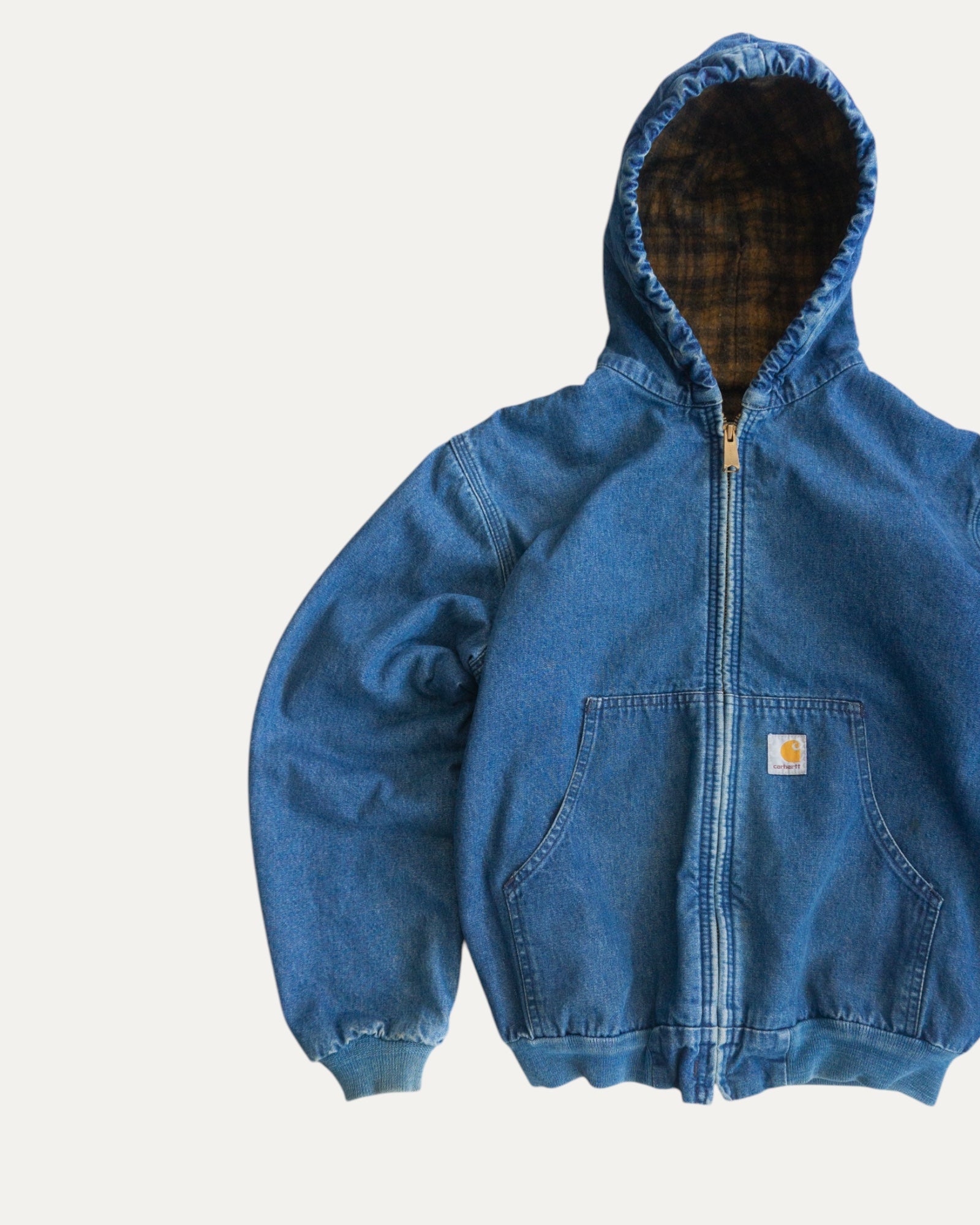 (S) 90’S VINTAGE CARHARTT DENIM ACTIVE JACKET