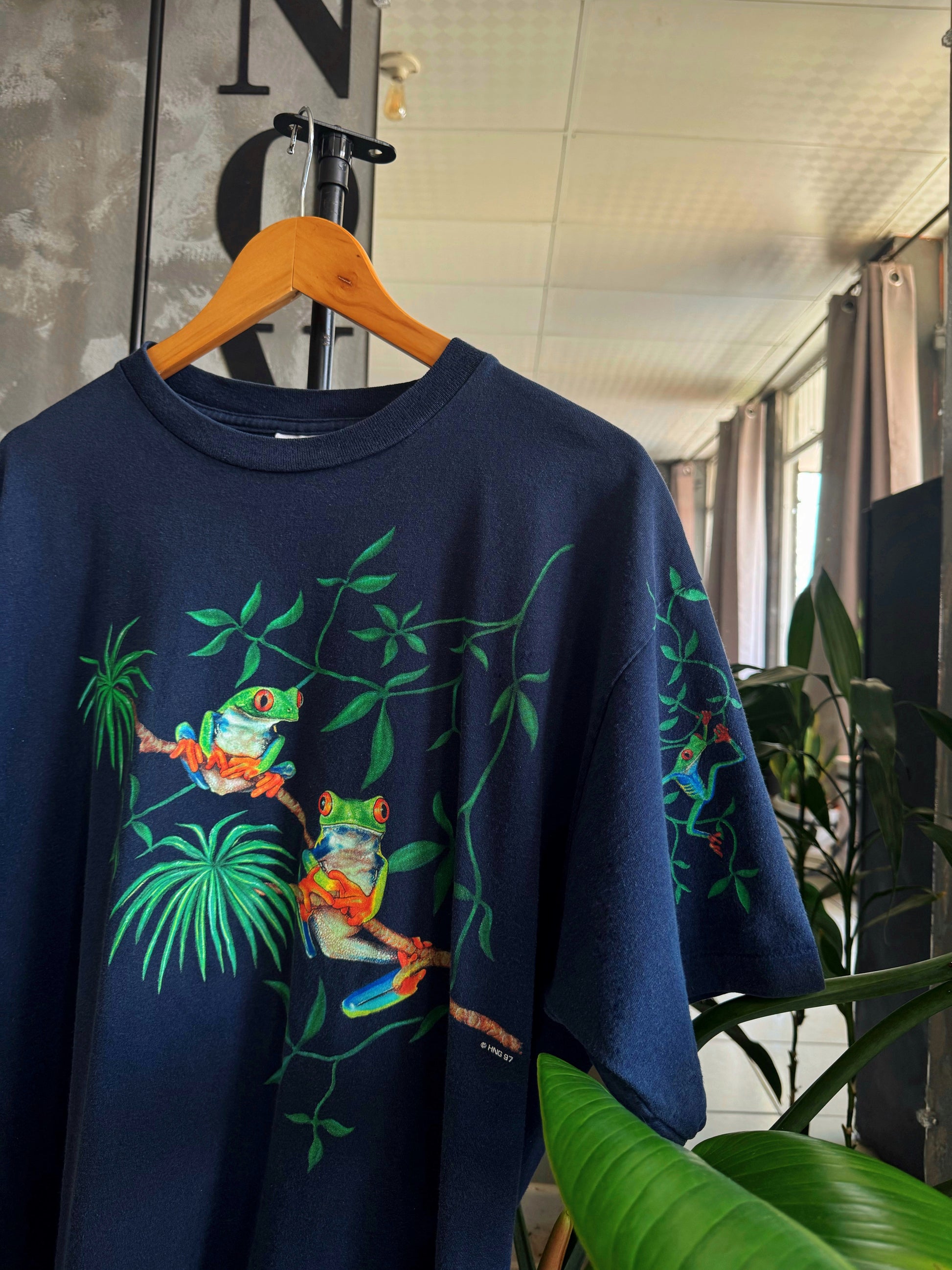 (XL) 90’S VINTAGE NATURAL WONDERS FROGS ART TEE