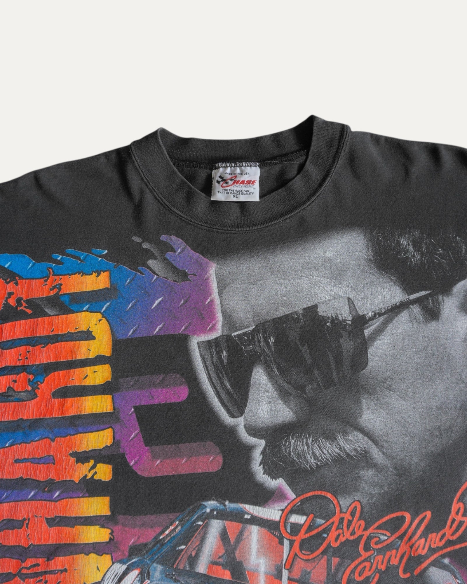 (XL) 90’S VINTAGE NASCAR DALE EARNHARDT AOP RACING TEE