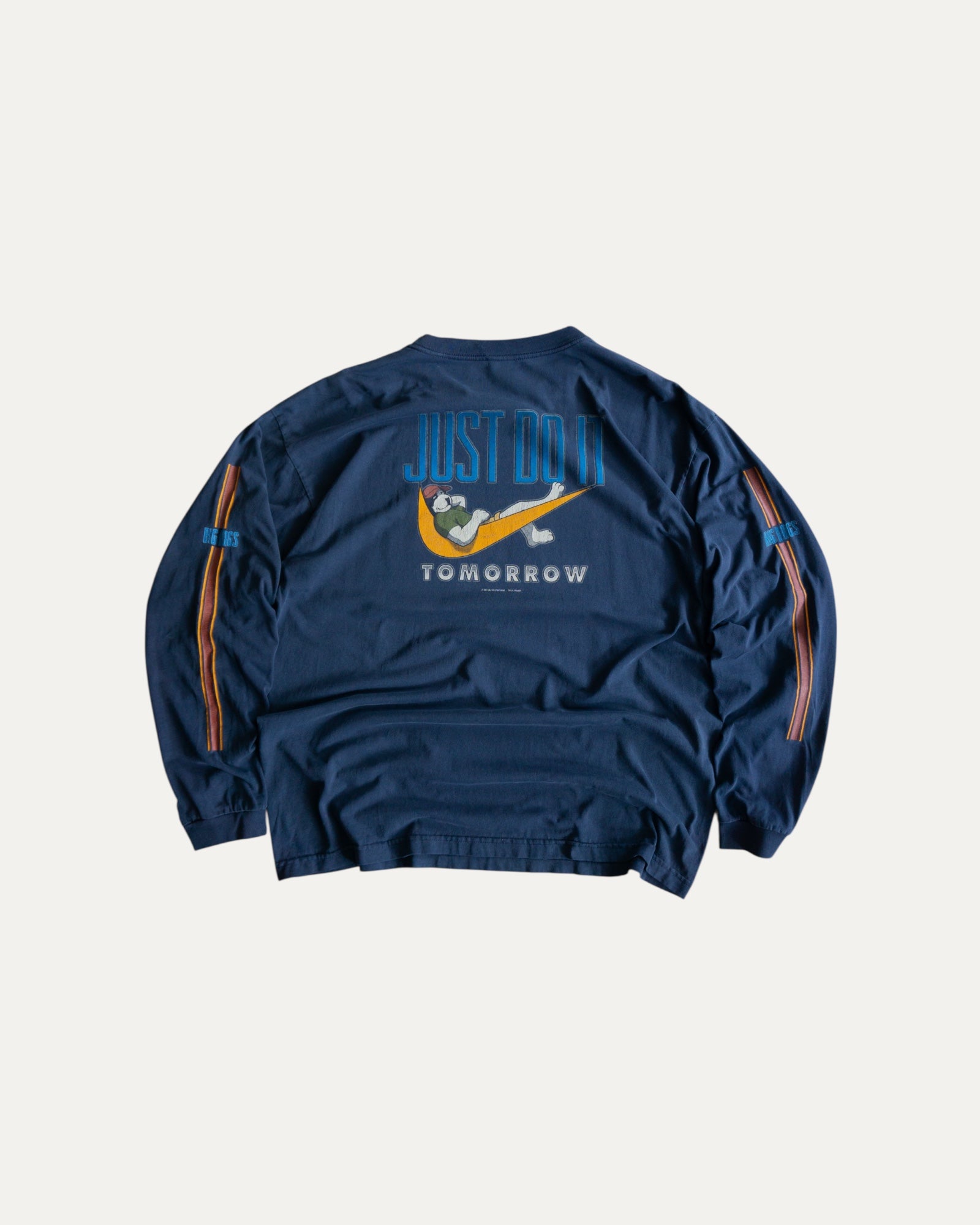 (L) 00’S VINTAGE BIG DOGS NIKE SWOOSH PARODY LONG SLEEVE
