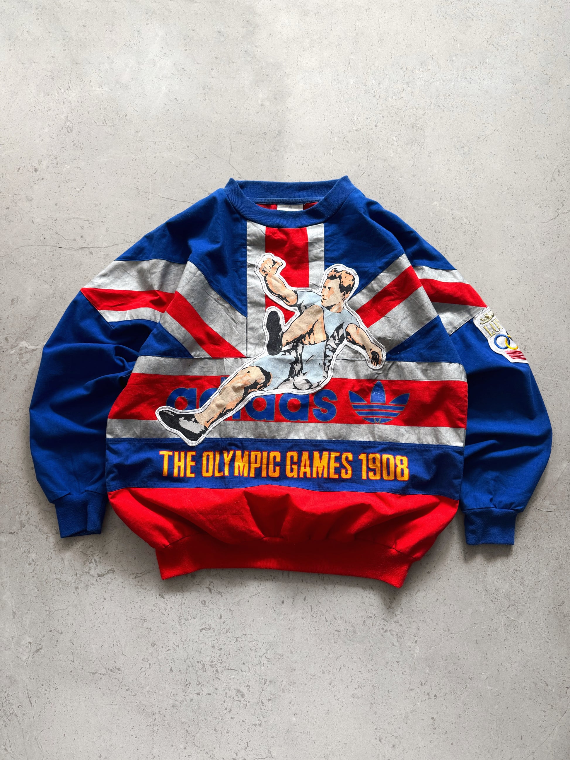 (M) 80’S VINTAGE ADIDAS OLYMPIC GAMES LONDON CREWNECK