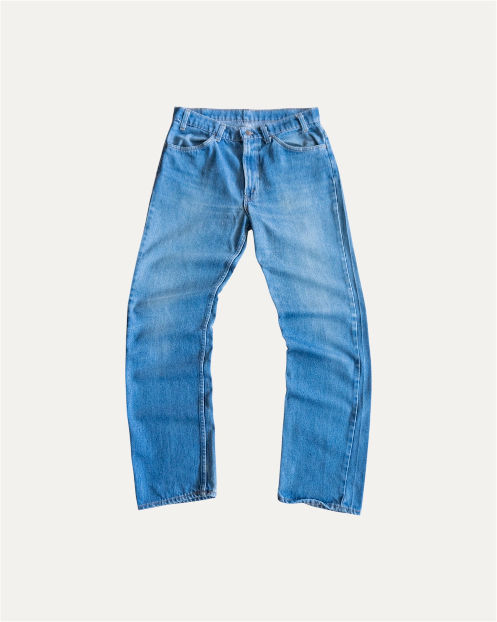 1970’S VINTAGE LEVIS TAB ORANGE DENIM COWBOY PANTS - 32x32