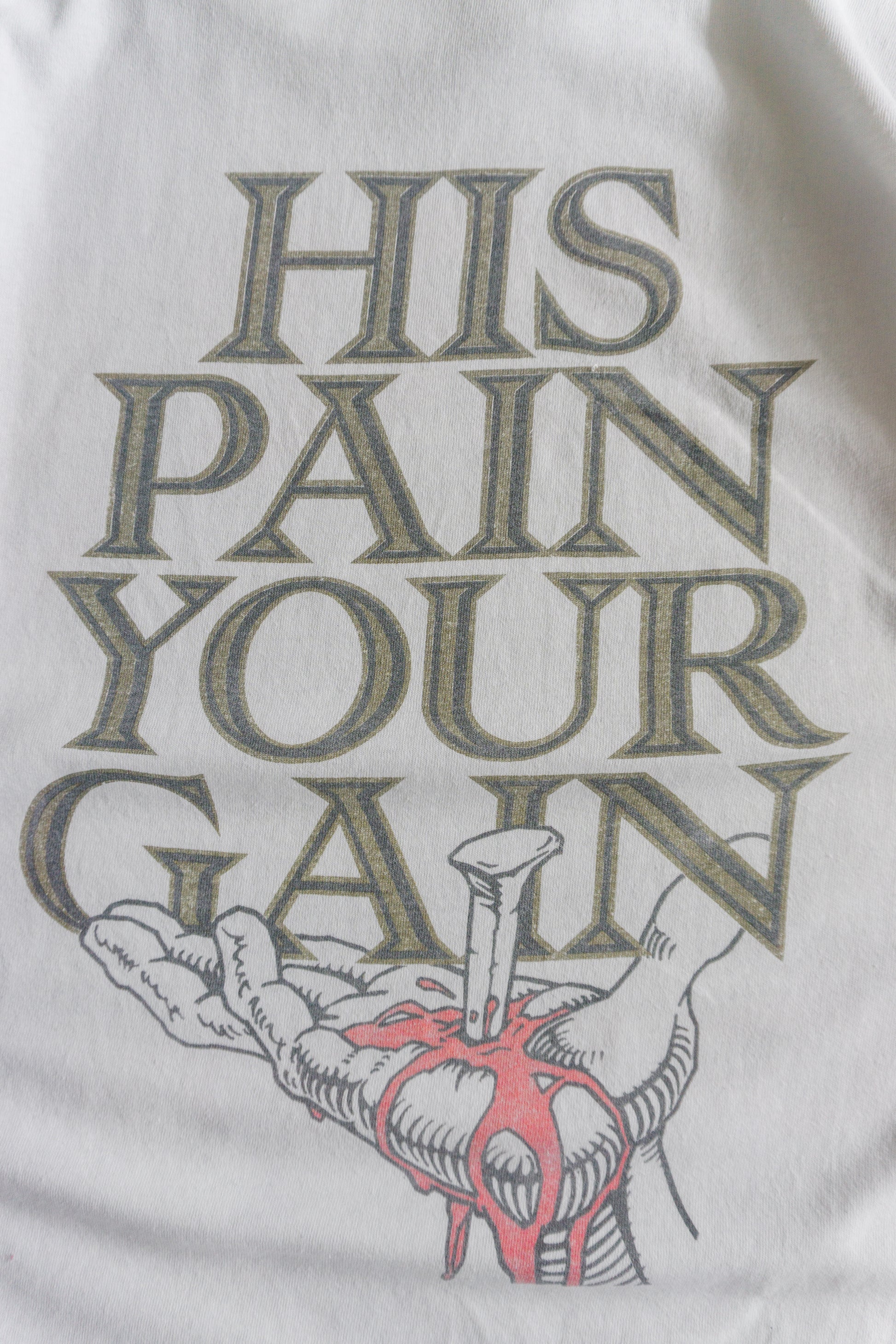 (BOXY L) 90’S VINTAGE LORD’S GYM JESÚS TEE