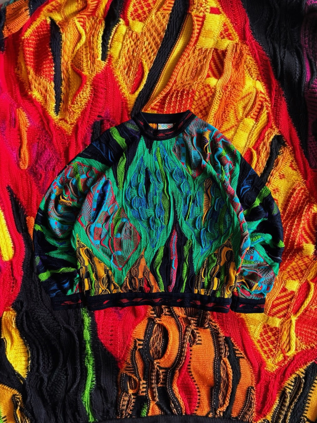 (M) 90’S VINTAGE COOGI 3D RARE SWEATER