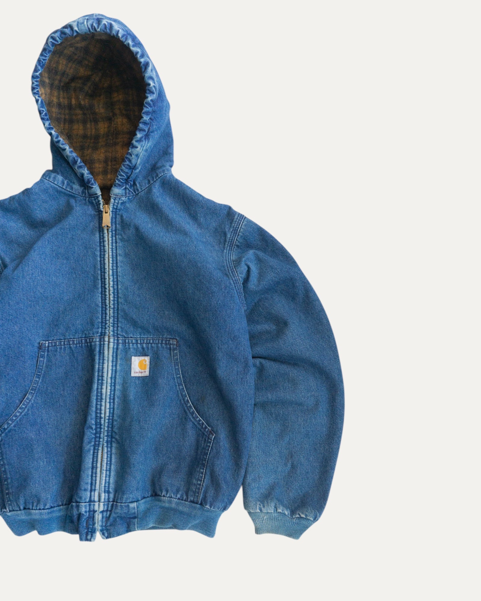 (S) 90’S VINTAGE CARHARTT DENIM ACTIVE JACKET