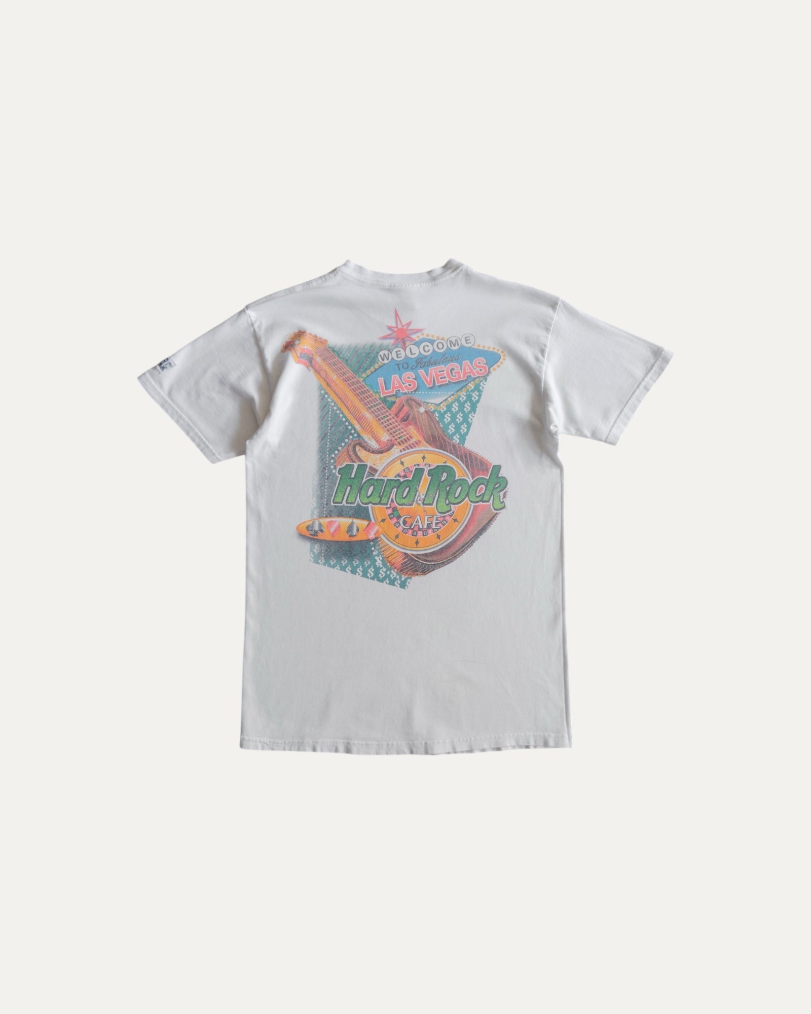 (FIT S) VINTAGE HARD ROCK GUITAR TEE