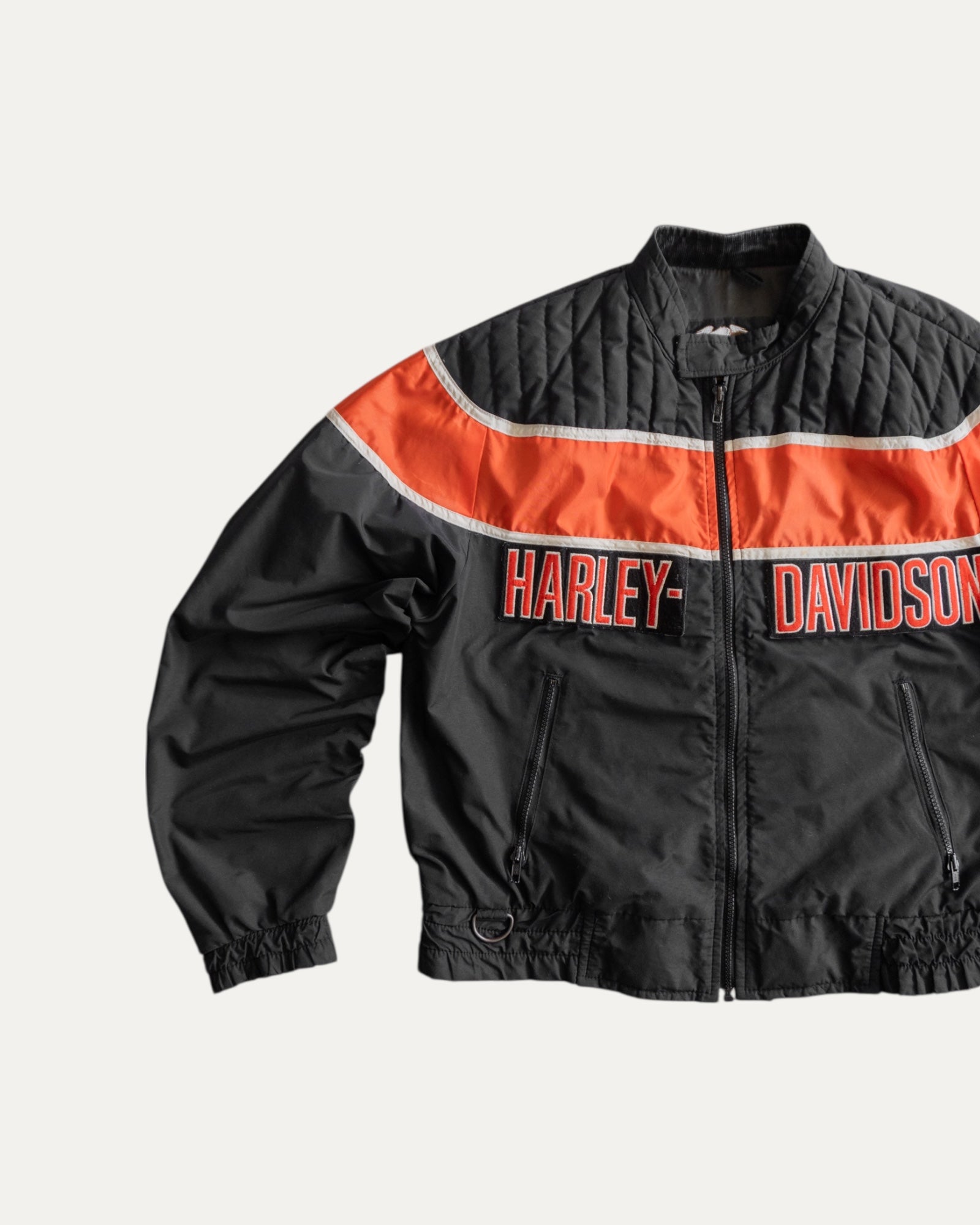 (M) VINTAGE HARLEY DAVIDSON BOMBER RACING JACKET