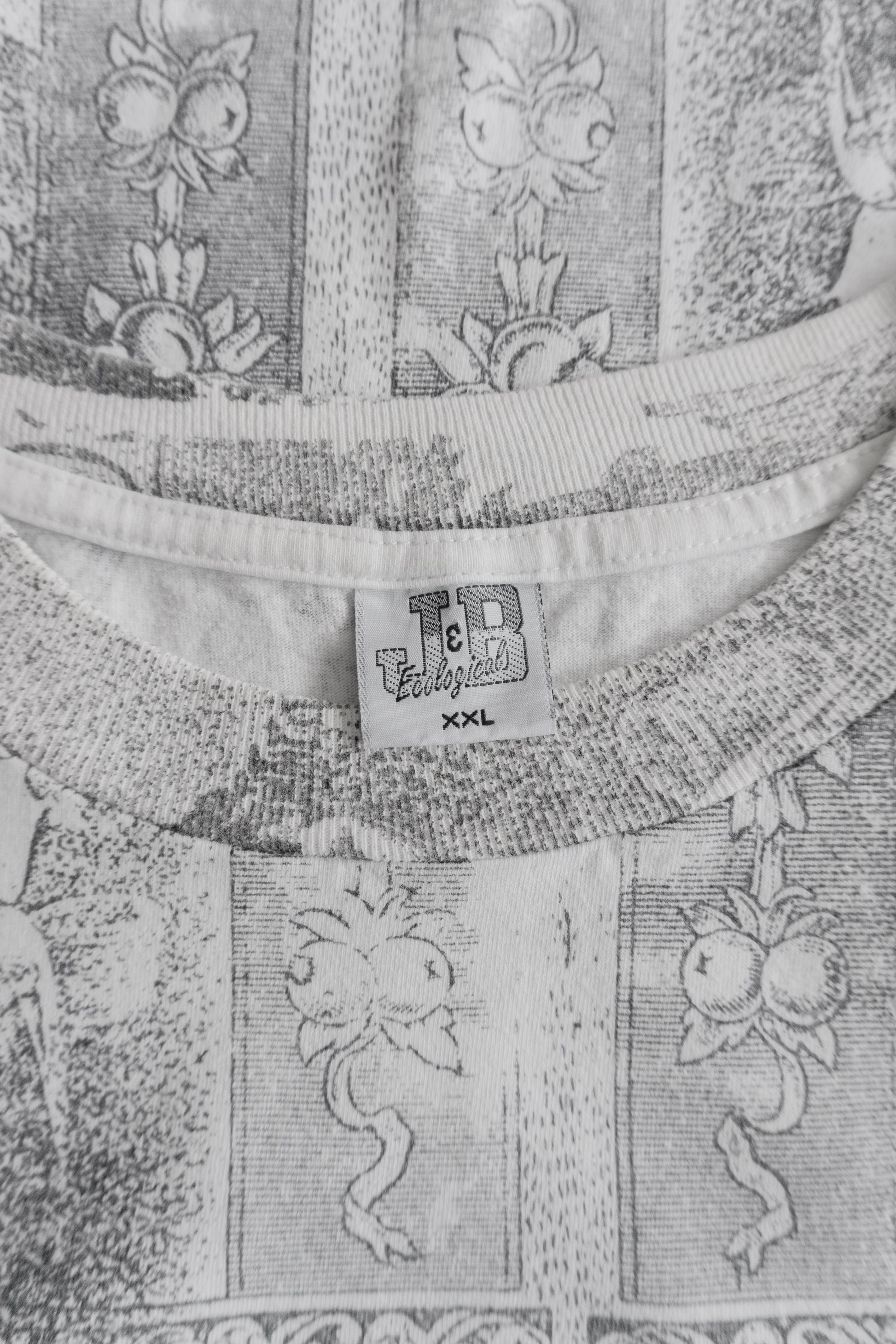 (BOXY L) 90’S VINTAGE COSTA RICA ALL OVER PRINT