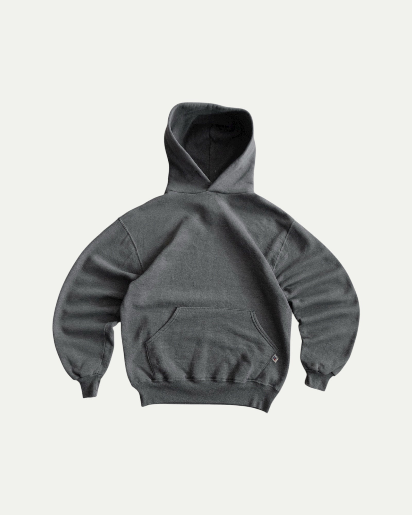 (M) 90’S VINTAGE RUSSELL MADE IN USA GRAY BLANK HOODIE