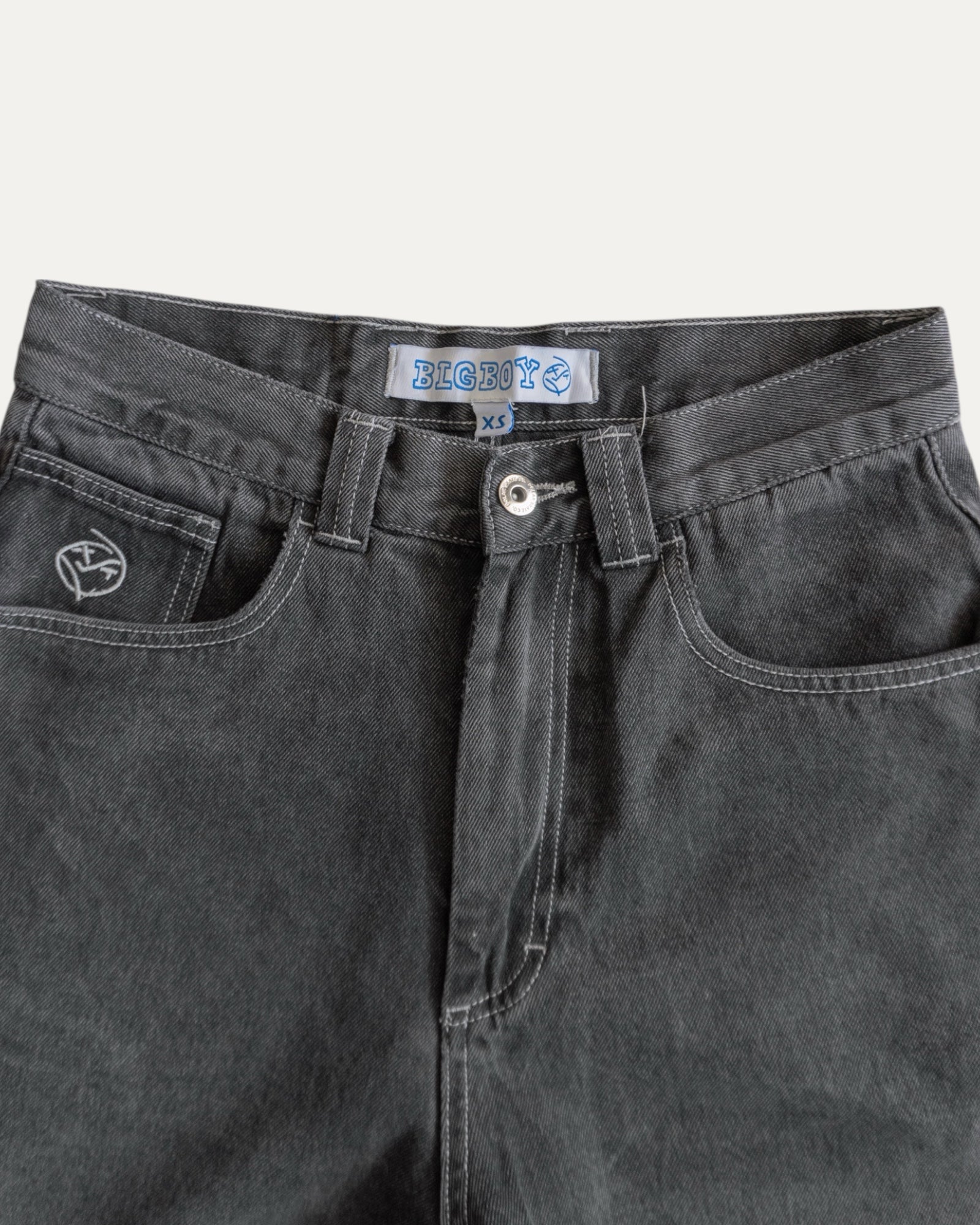 BIG BOY SILVER BLACK FADED PANTS - 30x34