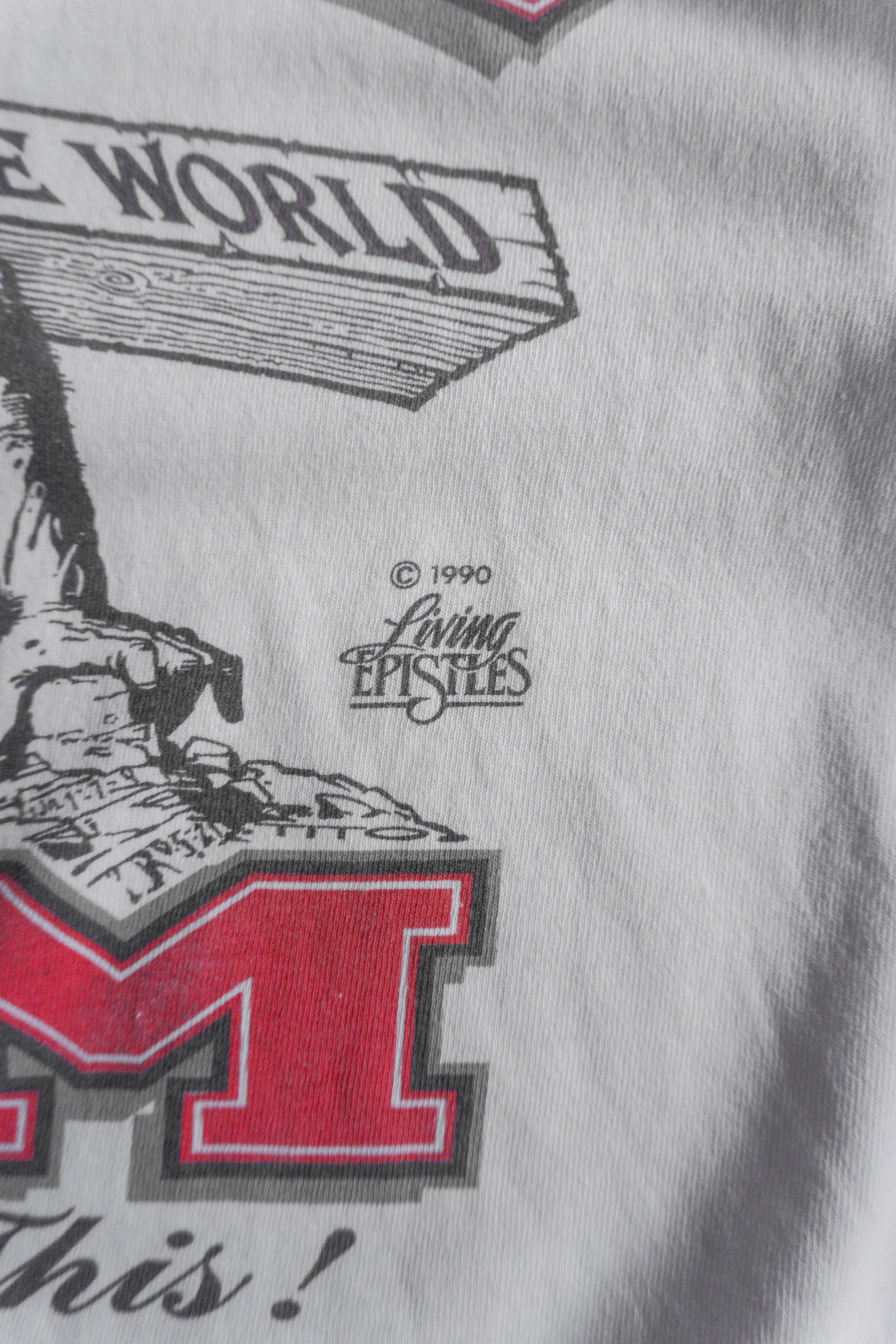 (BOXY L) 90’S VINTAGE LORD’S GYM JESÚS TEE