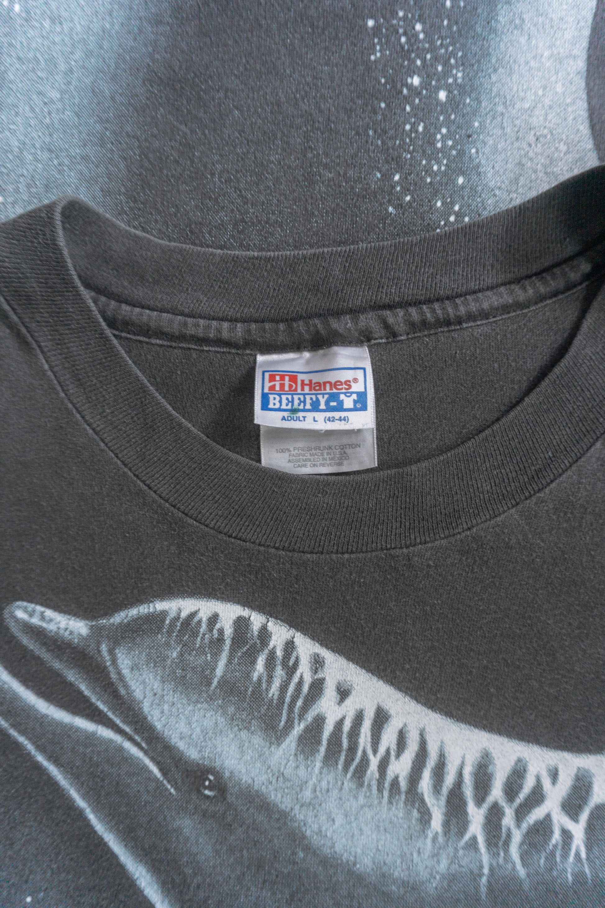 (L) 90’S VINTAGE HÁBITAT HARLEQUIN ART ALL OVER PRINT TEE