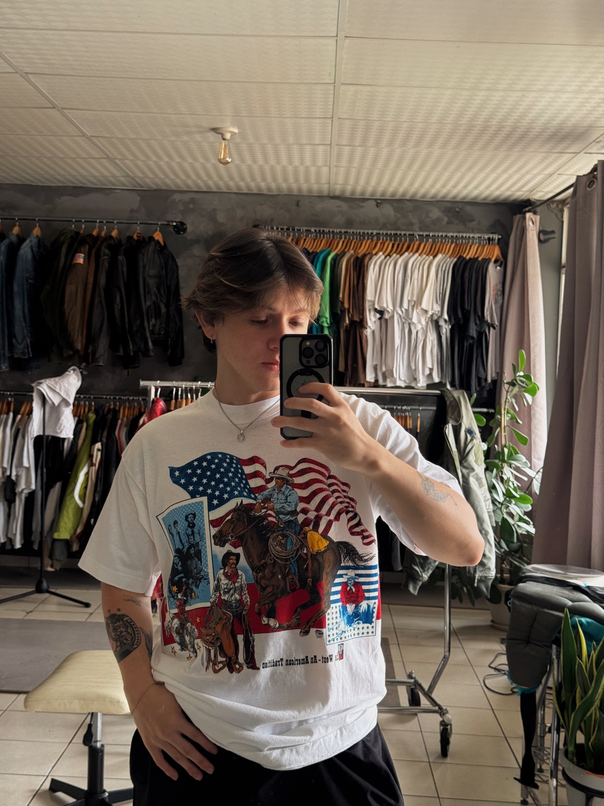 (L) 1990’S VINTAGE COWBOYS HORSE TEE