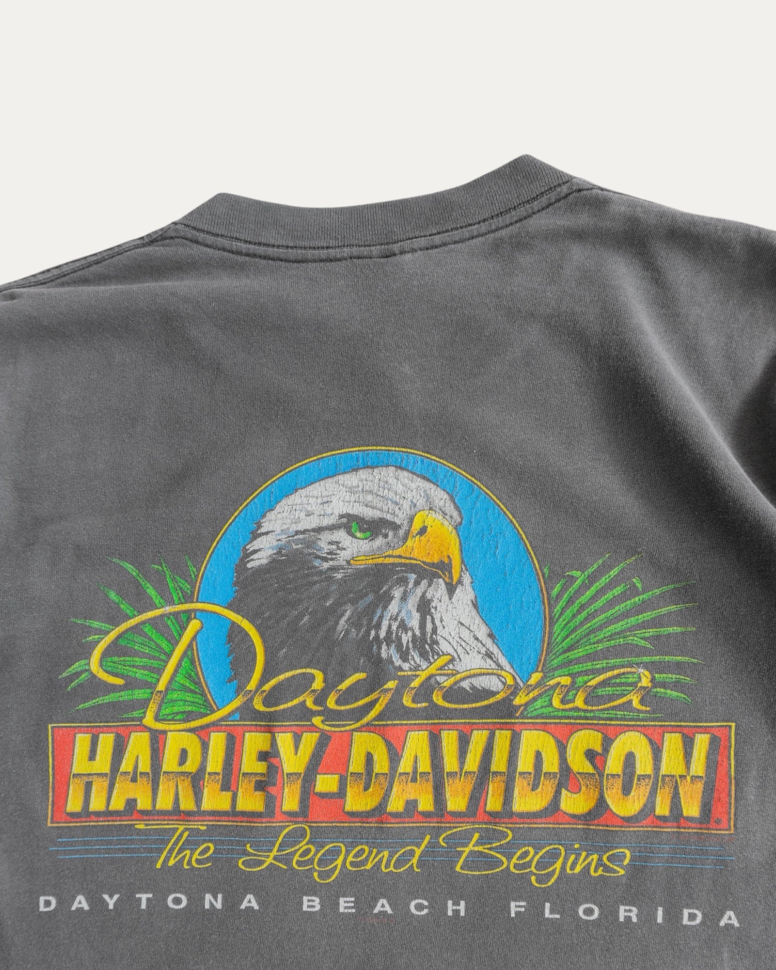 (M) 90’S VINTAGE HAGLEY DAVIDSON DAYTONA FADED TEE